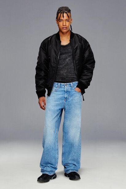 Relaxed denim for him