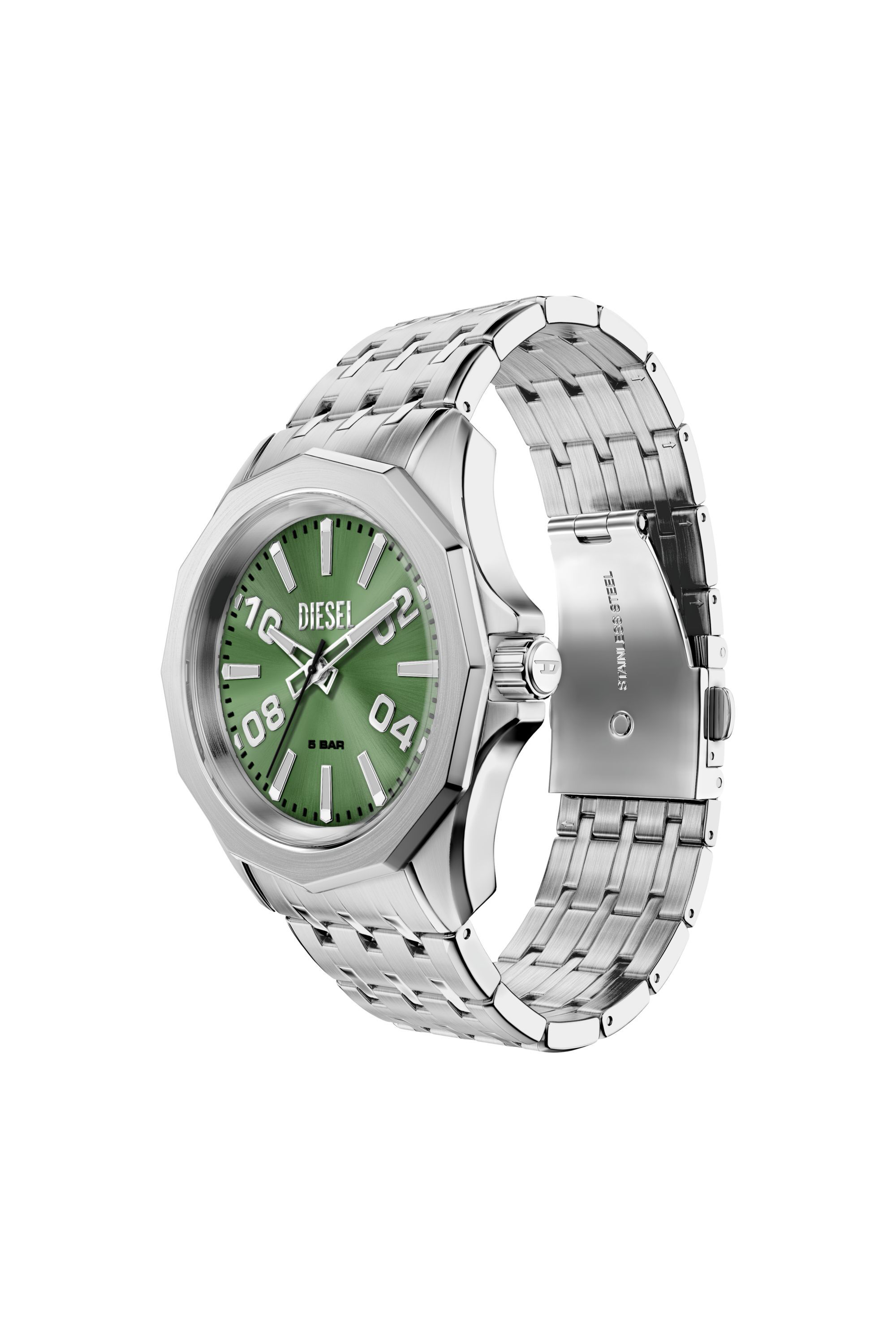 Diesel - DZ2237 WATCH, Man's Stinger stainless steel watch in Silver - 4