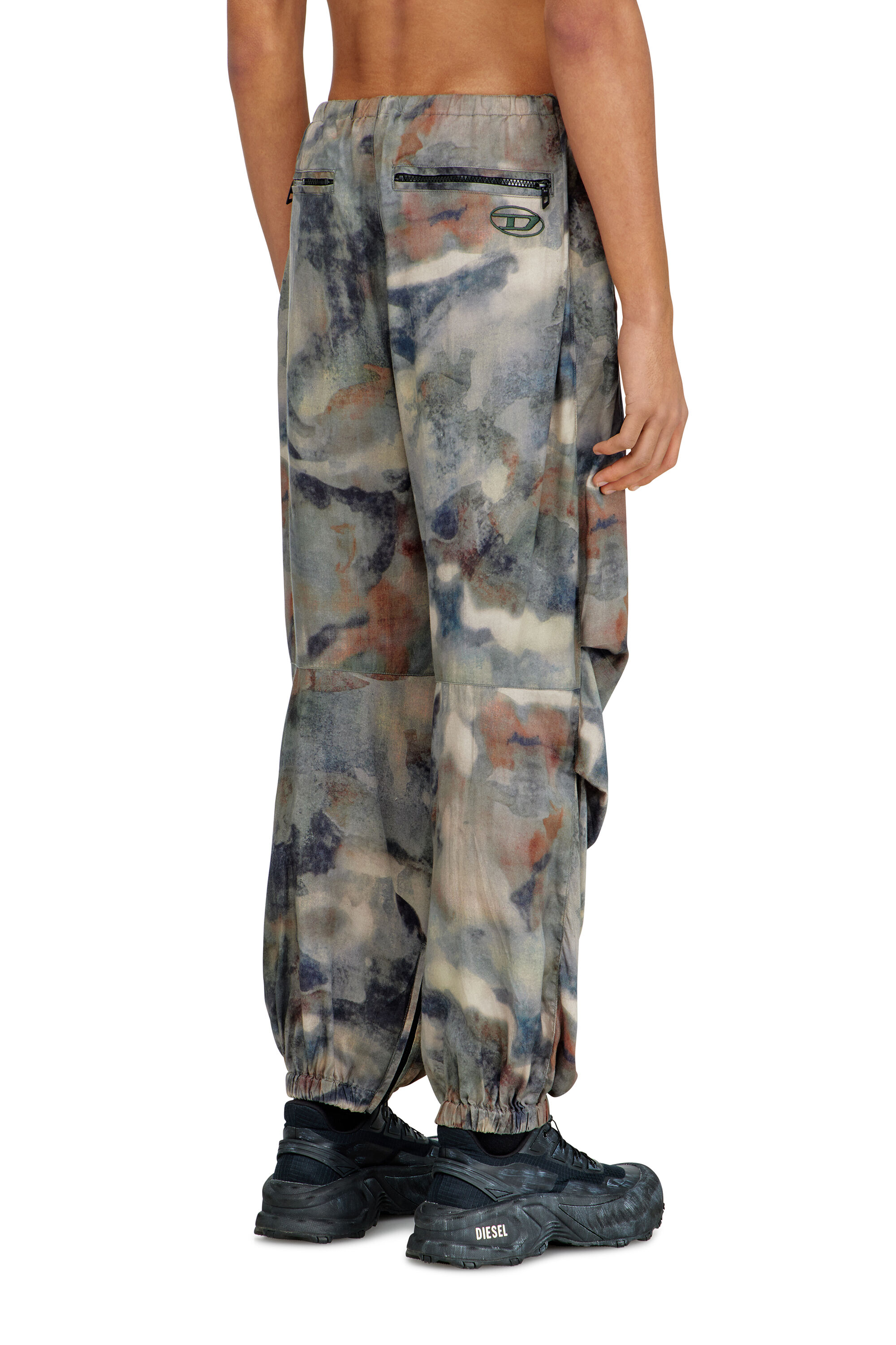 Men's Cargo pants in printed fabric | Green | Diesel