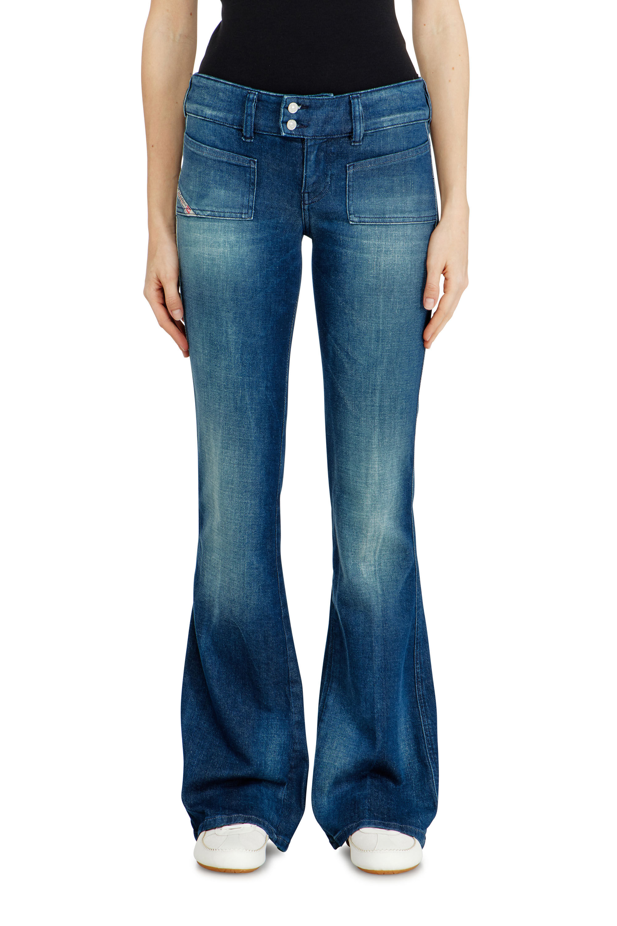 パンツ 00s DIESEL boots cut denim flare Women's Bootcut Jeans | Blue | Diesel D-Hush