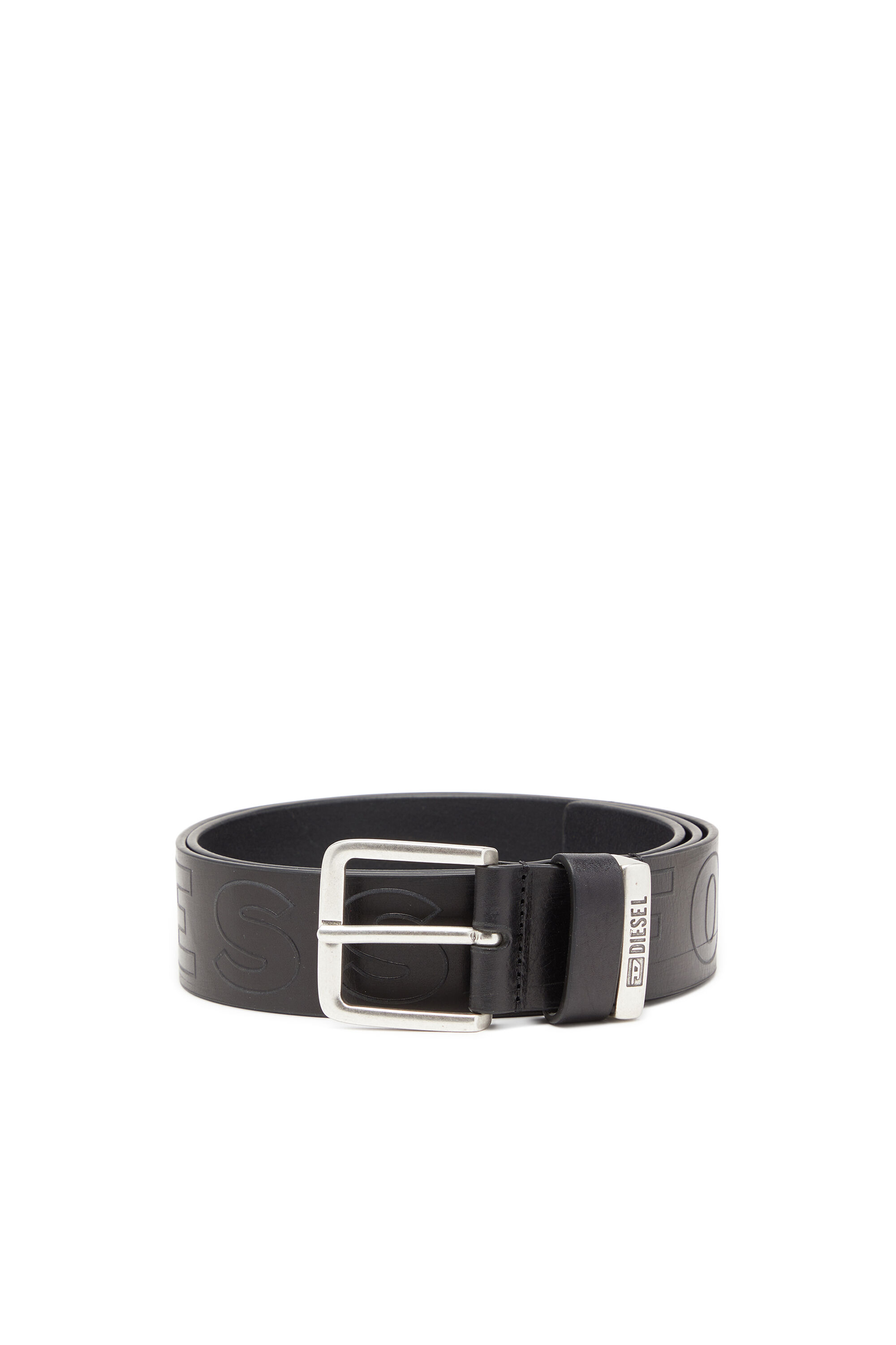 diesel logo lettering belt