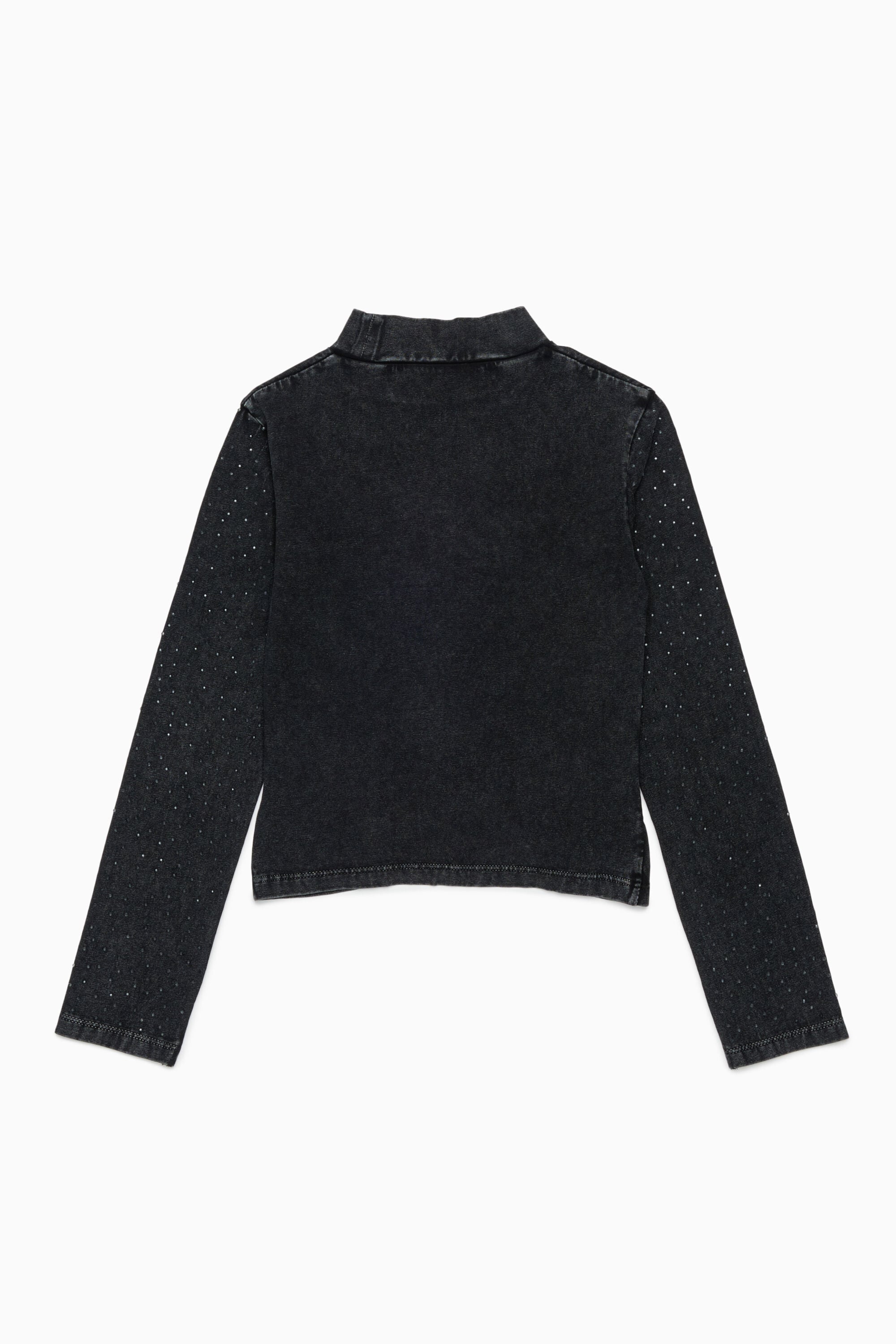 Diesel - TKNOT, Woman's Twist-hem top with rhinestones in Black - 2