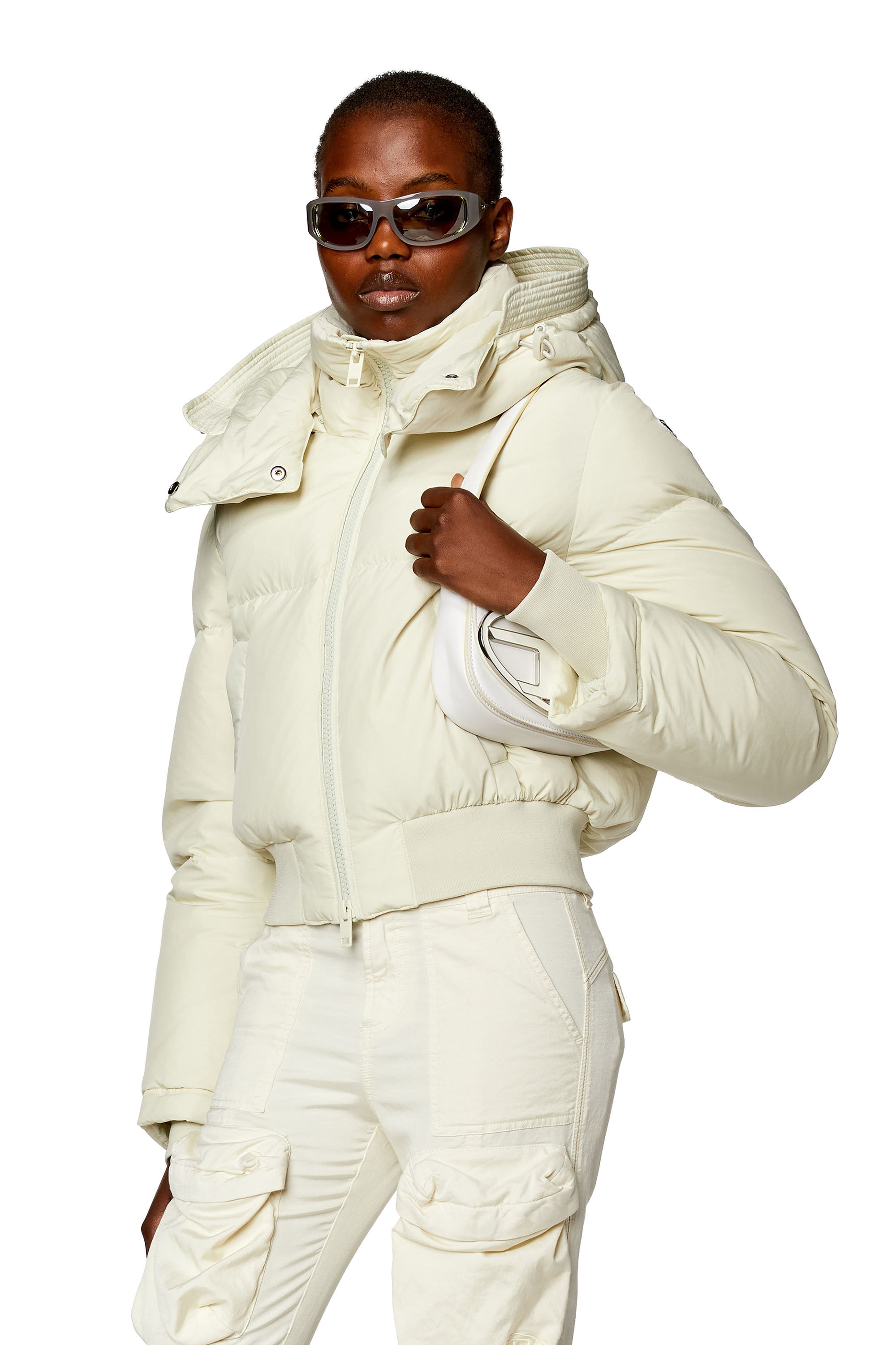 Short white jacket on sale