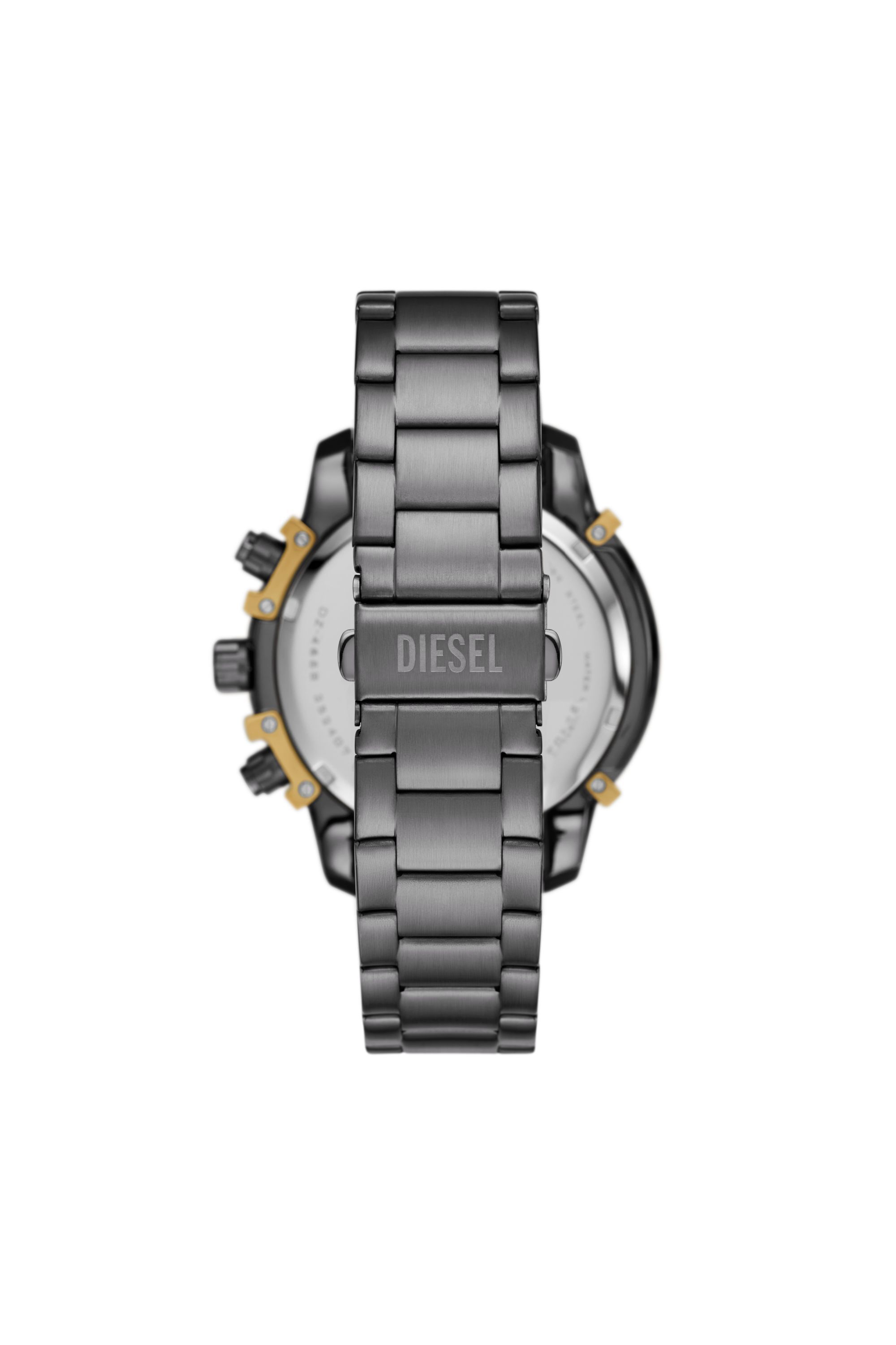 Men s Griffed Two Tone Stainless Steel Watch Grey Diesel