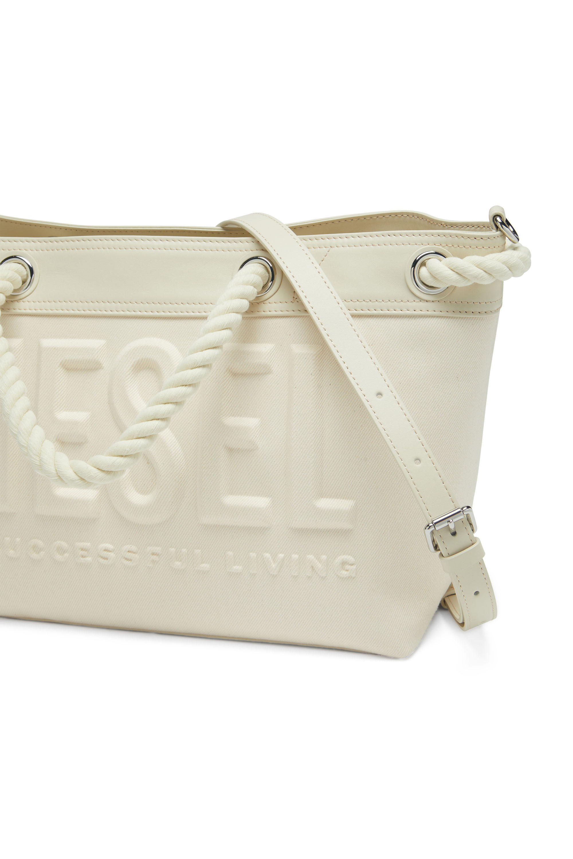 ROPE TOTE M Woman Denim tote bag with rope handles Diesel