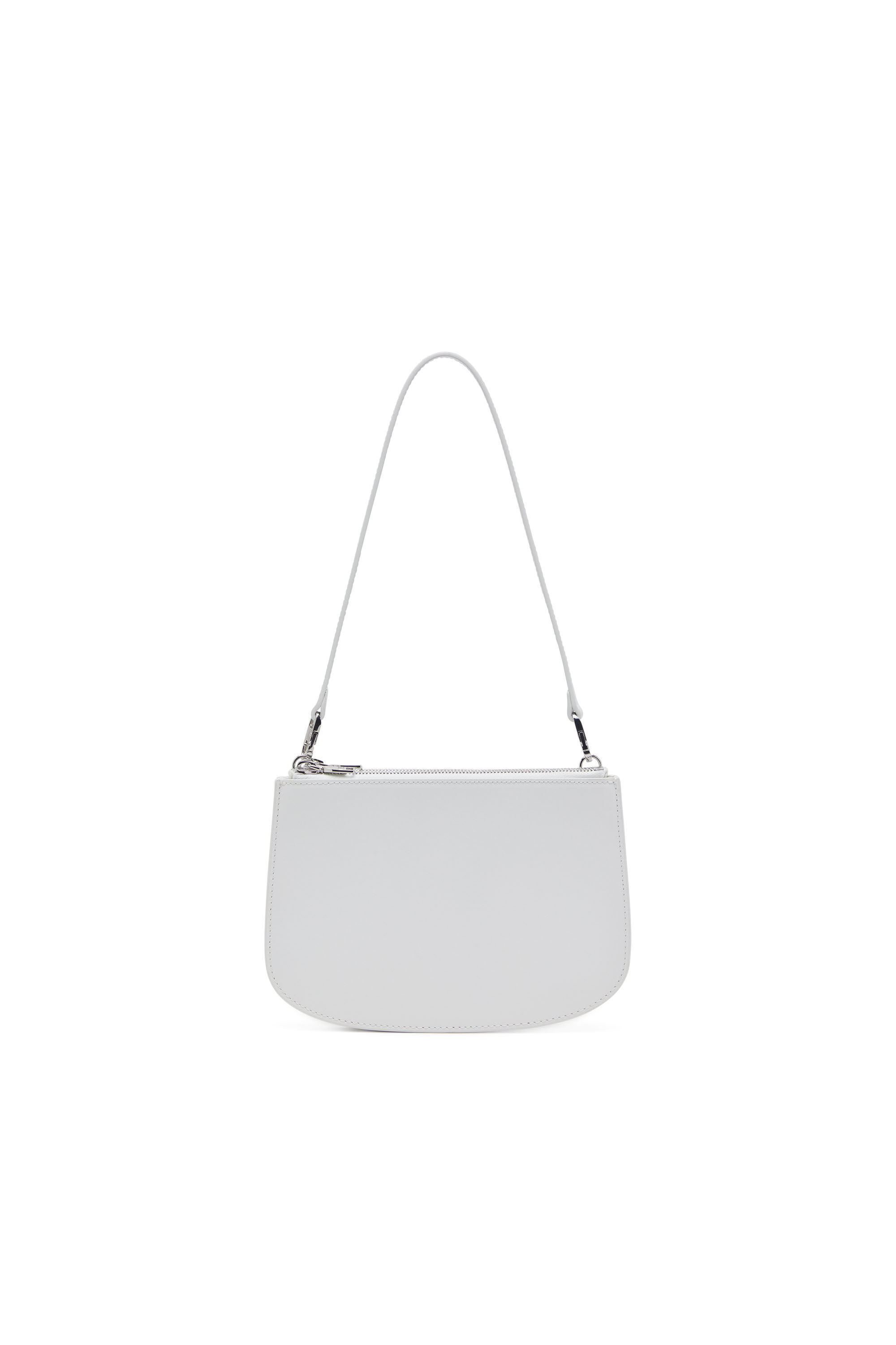 Women's 1DR Twin-Double-pouch shoulder bag in printed leather