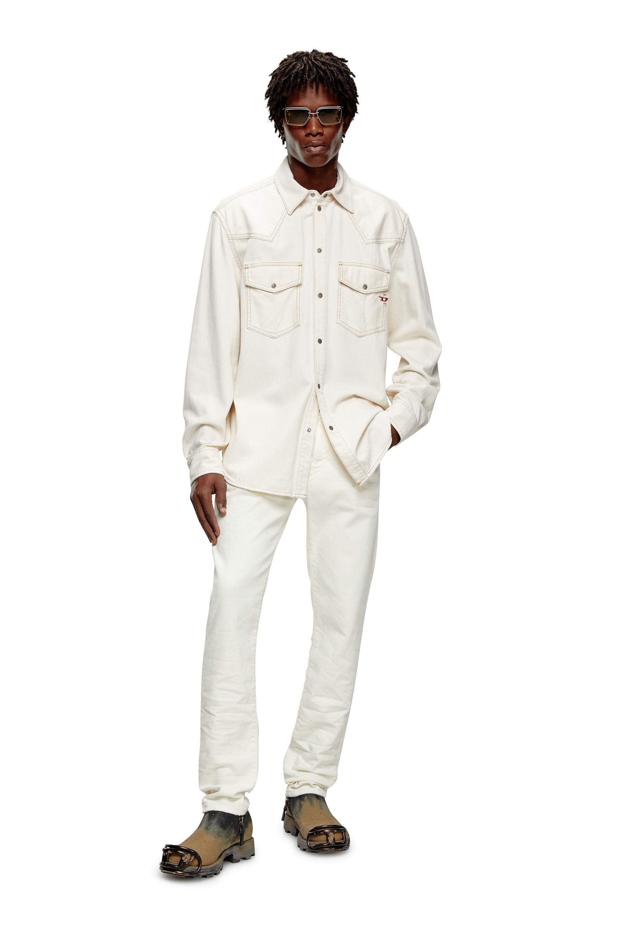 Men's Slim Jeans | White | Diesel 2019 D-Strukt