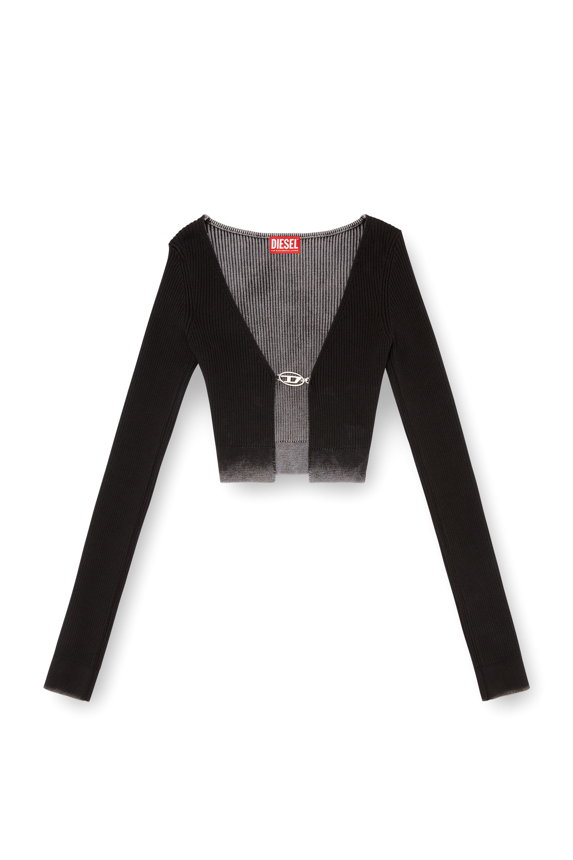 Cropped black cardigan store