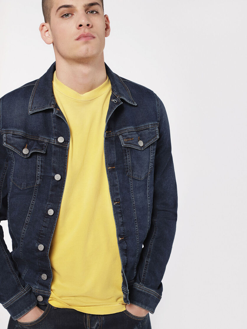 Mens Elshar Joggjeans Denim Jacket Diesel Online Store Leather is porous and will absorb get video instructions about kitchens, bathrooms, remodeling, flooring, painting and more. mens elshar joggjeans denim jacket