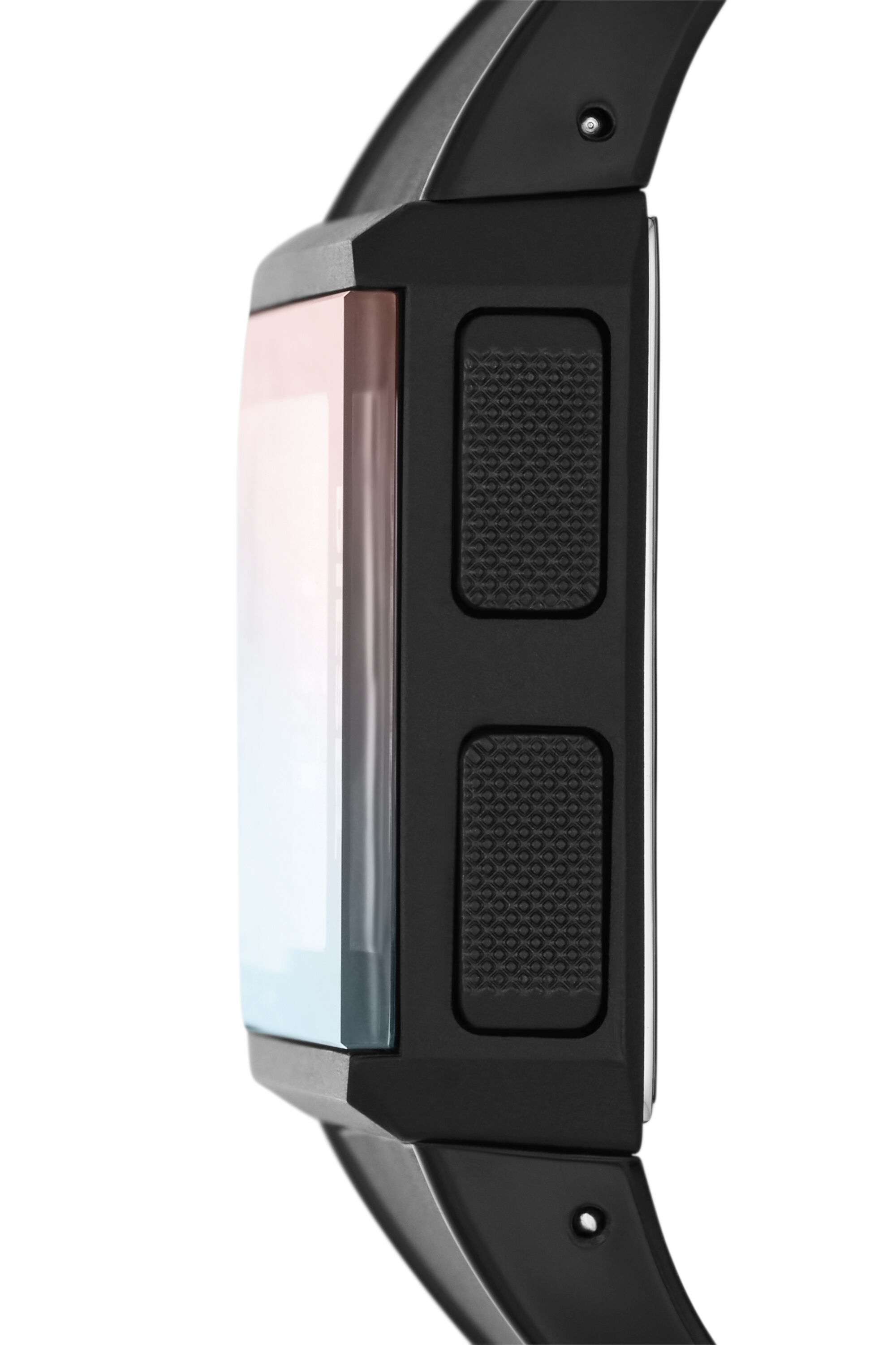 DZ1971: Women's black digital watch with rectangular dial | Diesel