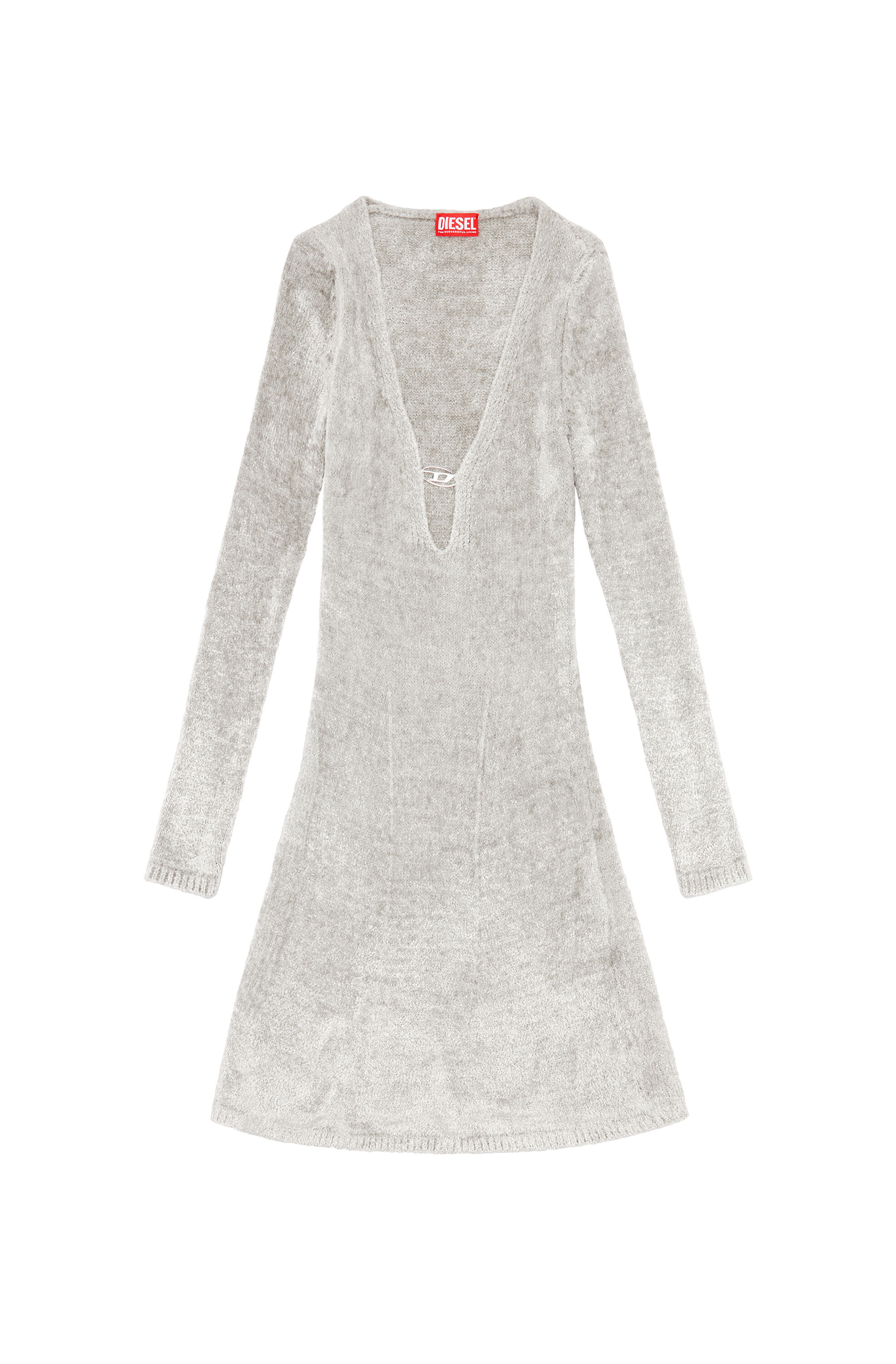Women s Short chenille dress with deep neckline M COLEEN Diesel