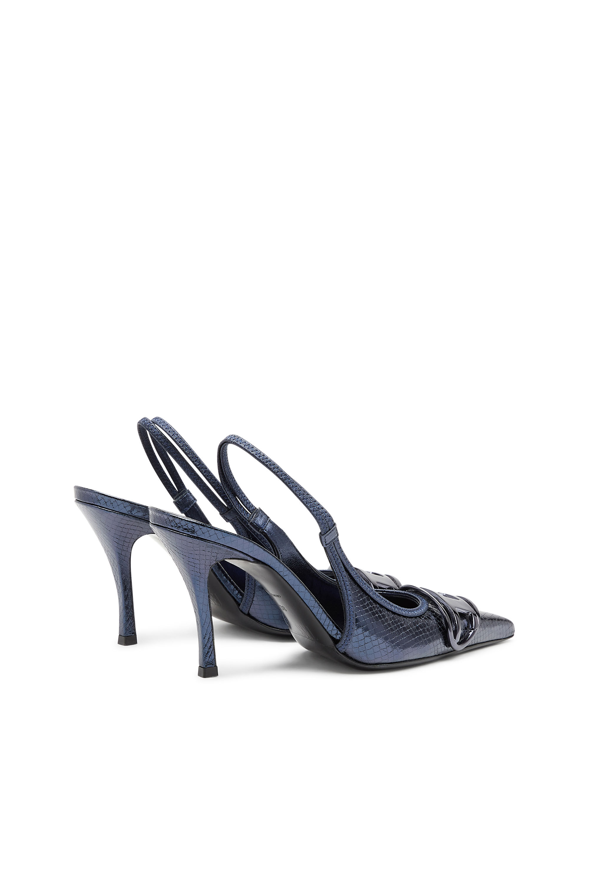Women s D Venus Sb Patent snake effect slingback pumps D VENUS
