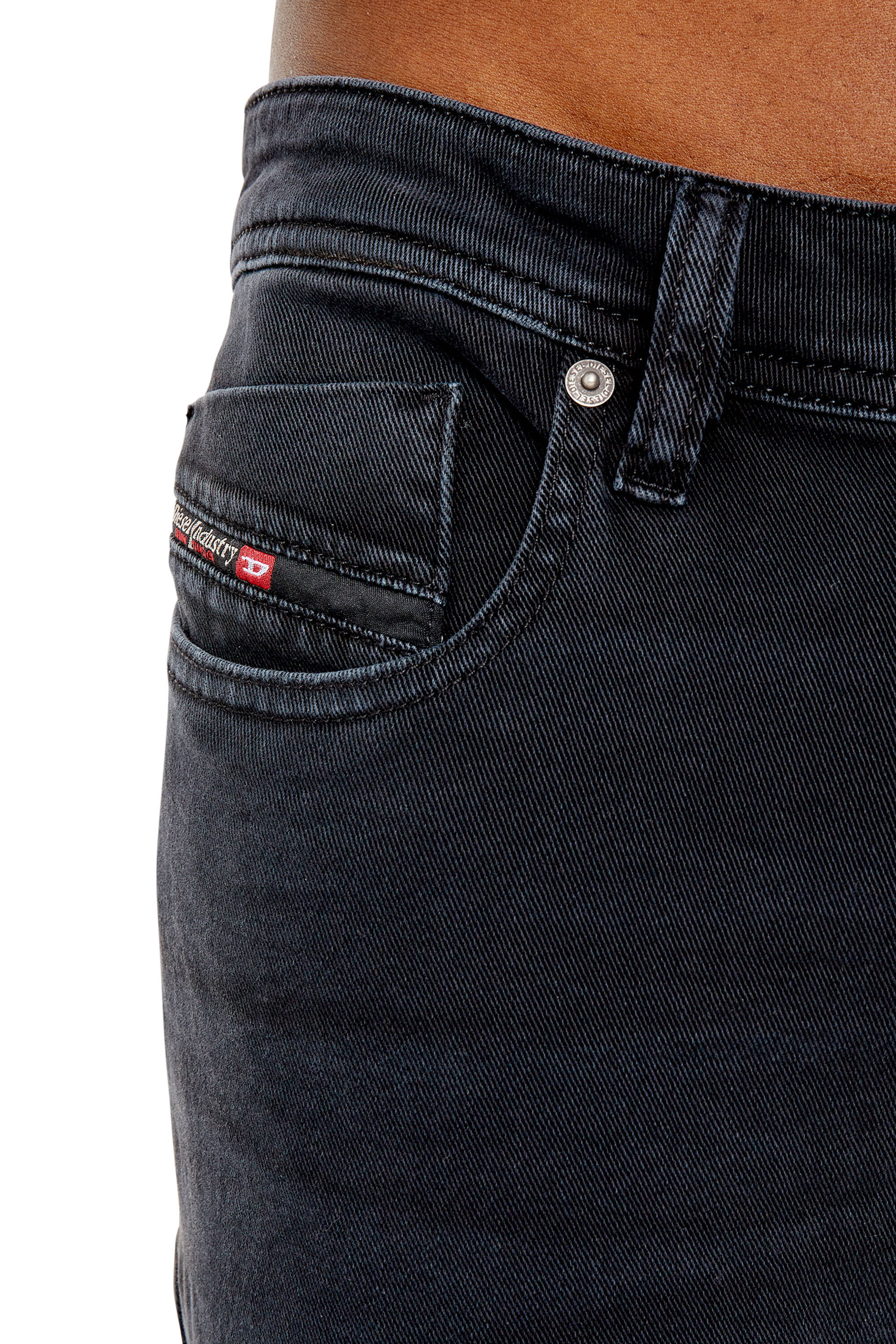 Diesel - 1979 Sleenker 0QWTX Skinny Jeans, Black/Dark grey - Image 6