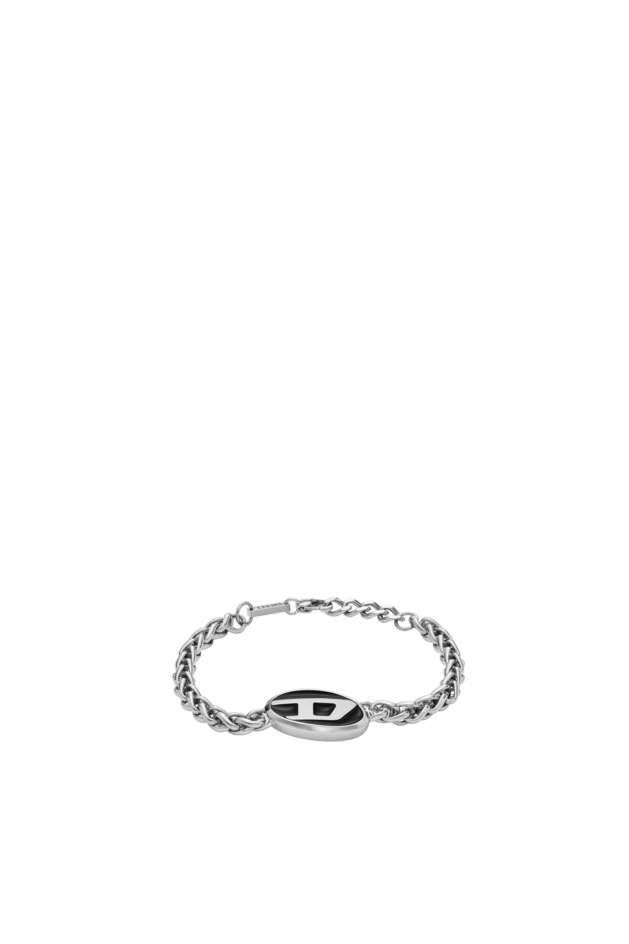 Women s Stainless steel chain bracelet Silver Diesel