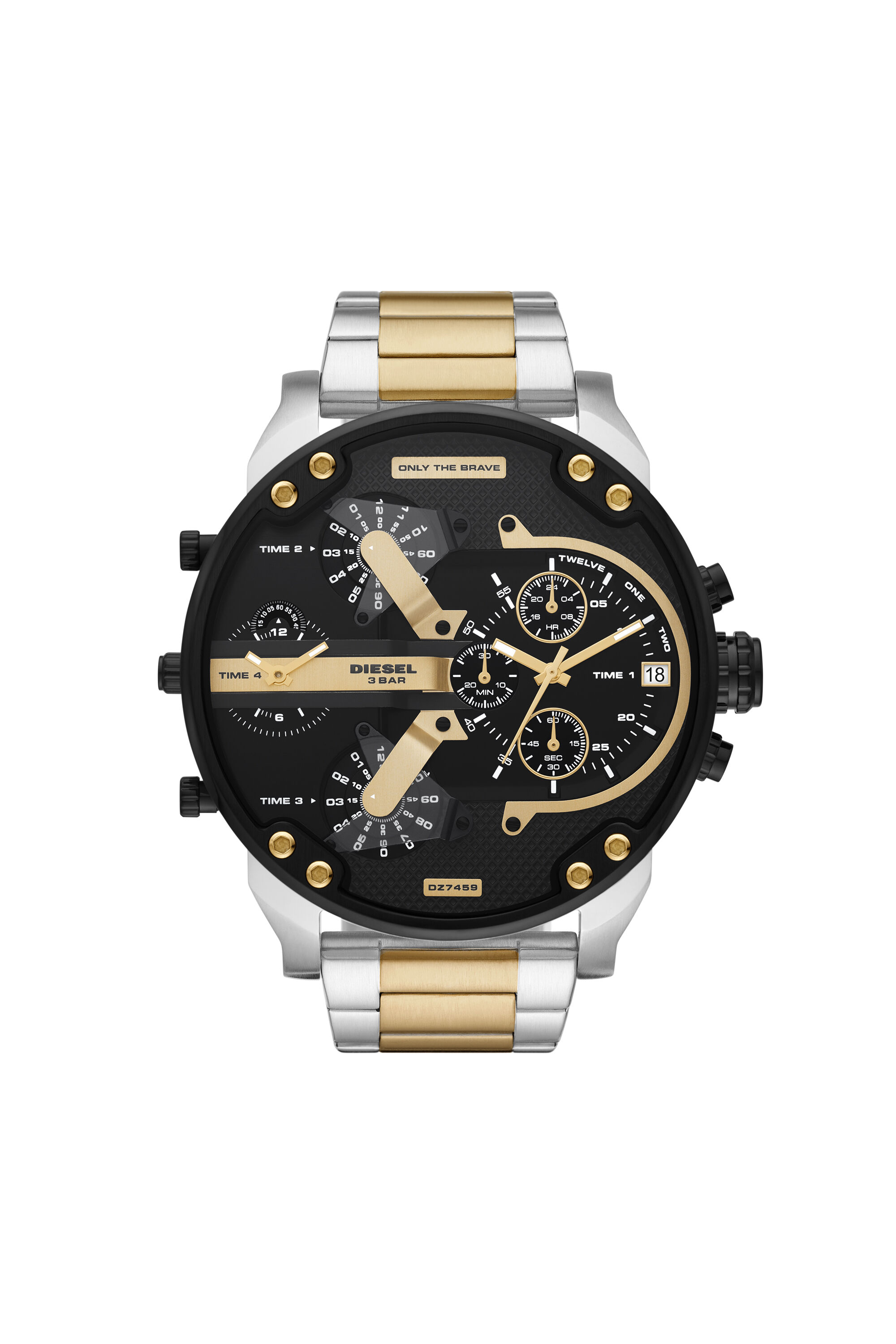 DZ7459: Black, silver and gold men's watch | Diesel Mr