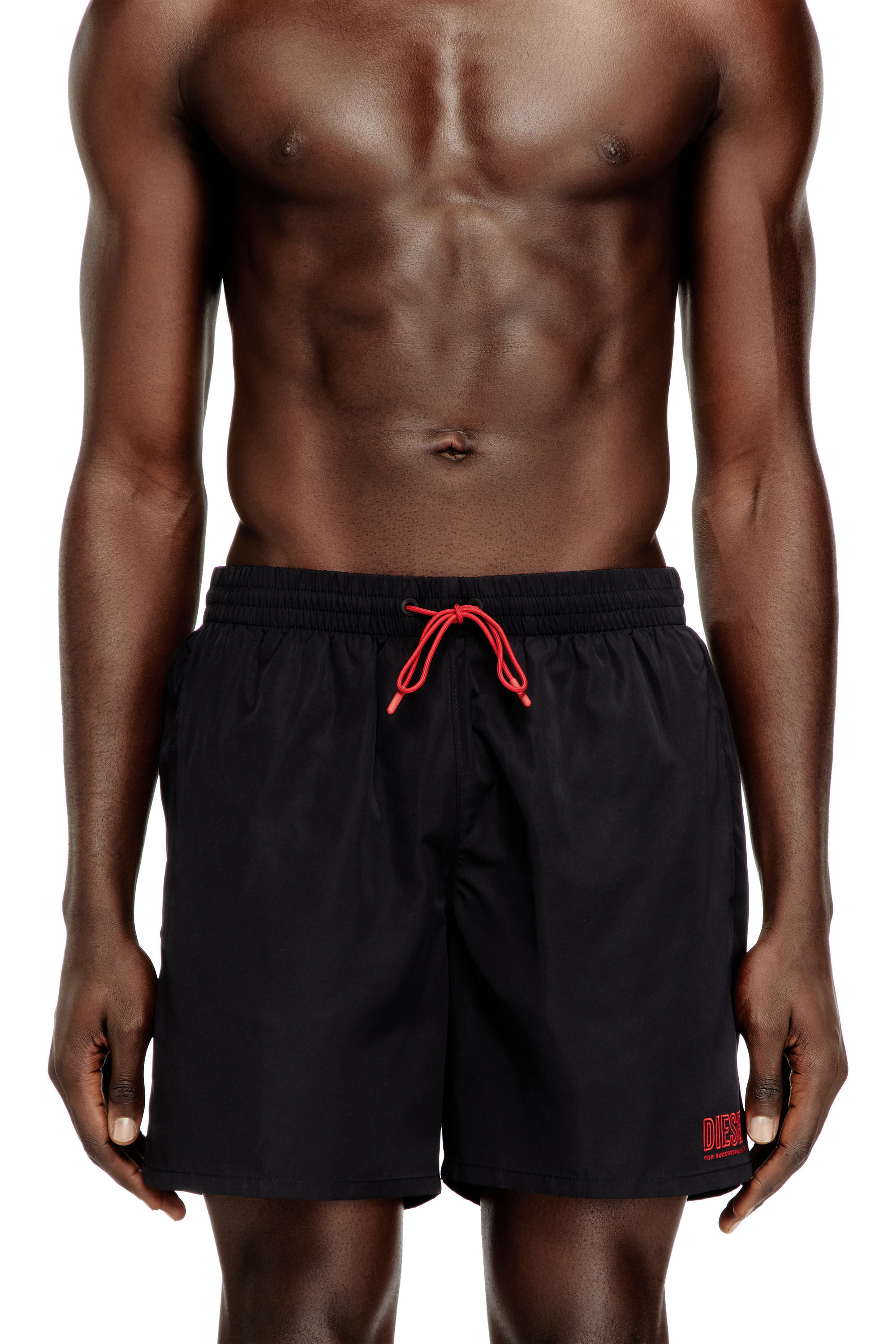Men's Swim shorts with zip pocket | Black | Diesel