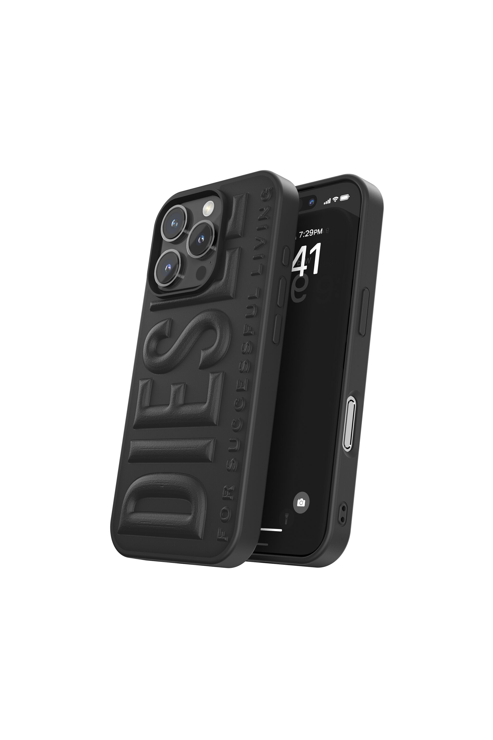 Women's 3D Biscotto Case for iP 16 Pro | Black | Diesel