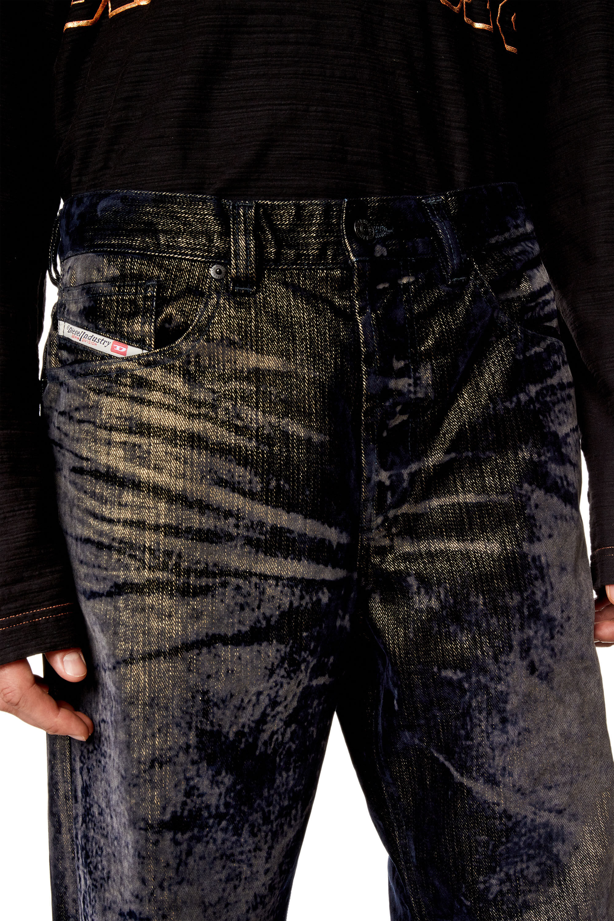 Men s Straight Jeans Black Dark grey Diesel 2010 D Macs