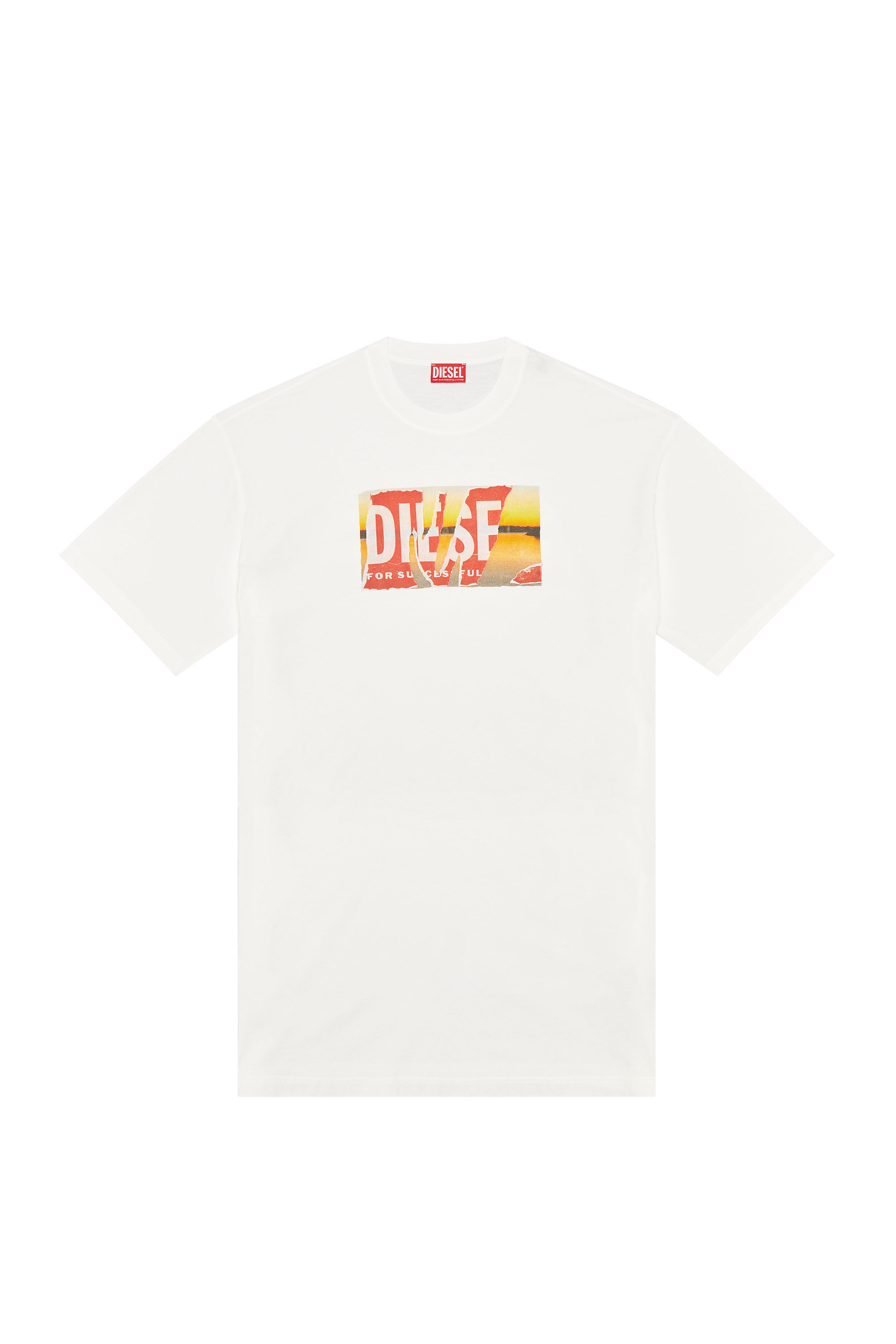 Diesel box logo t shirt sales