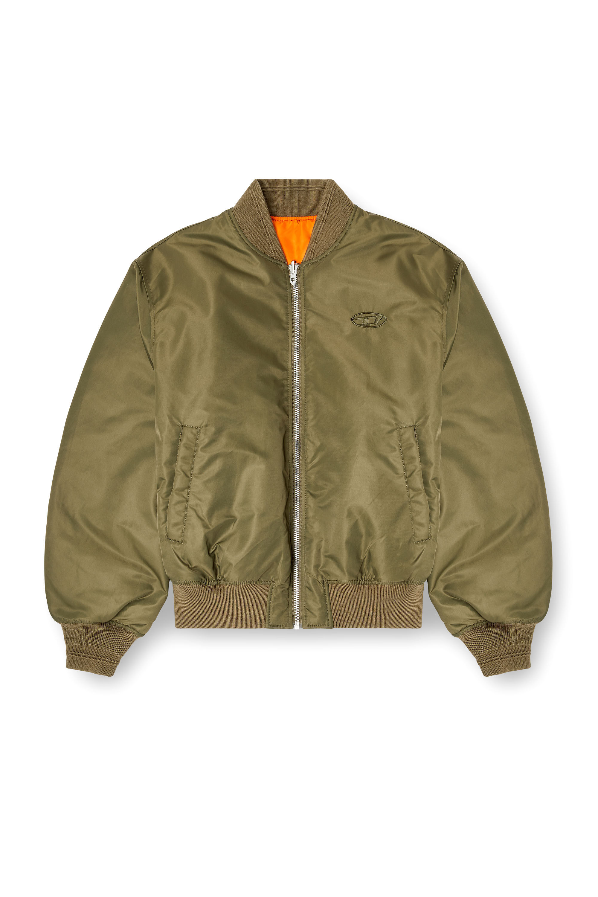 Men's Padded bomber jacket with Oval D embroidery | Multicolor