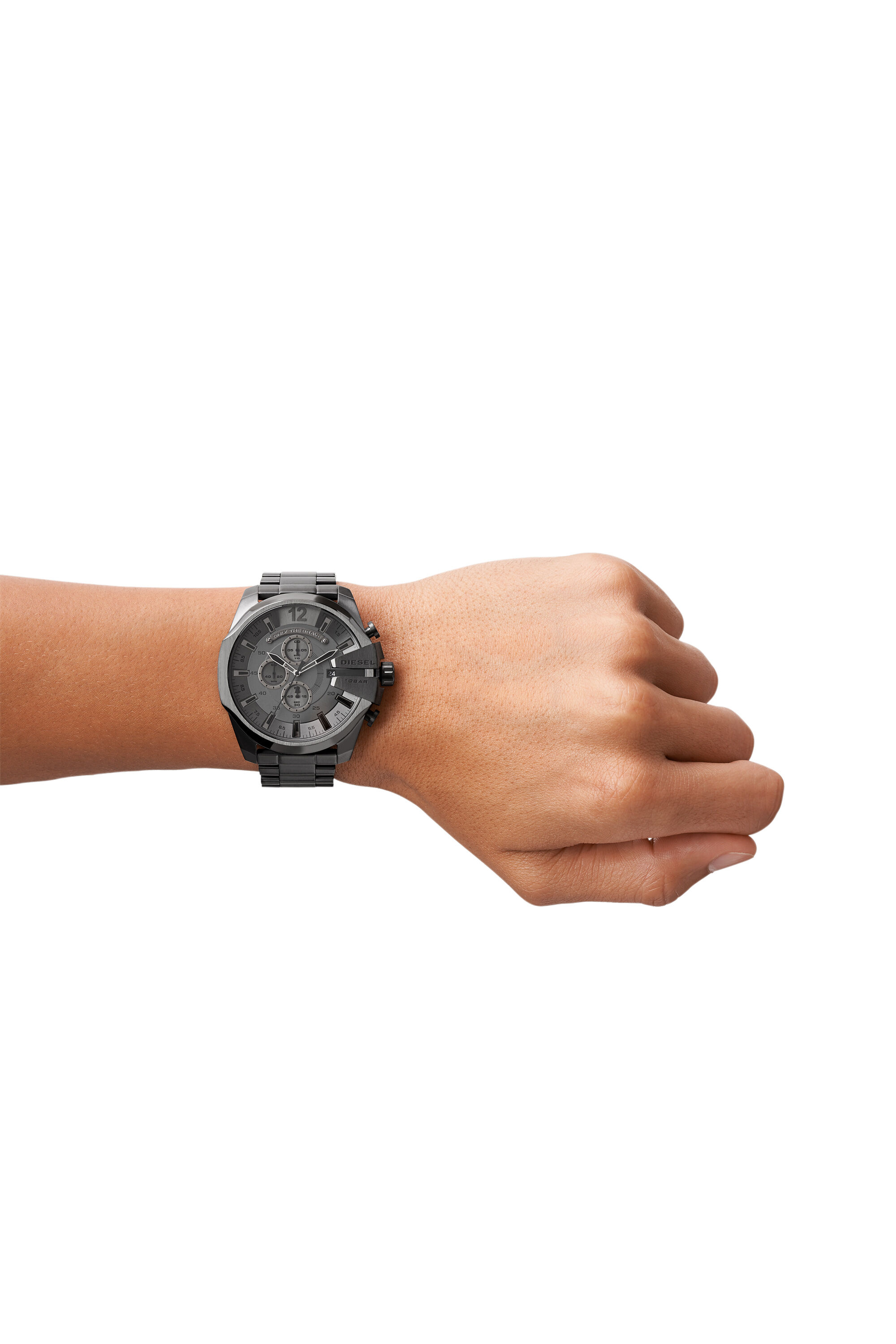 DZ4282 Man Mega Chief watch with black plating Diesel