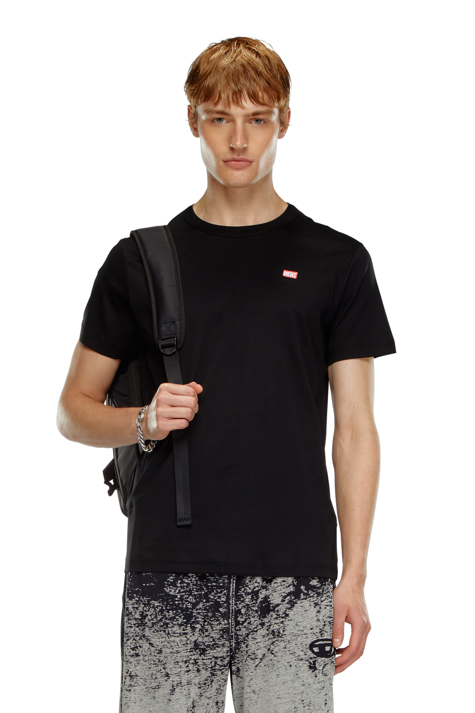 【DIESEL】T-Miegor-K77 Tシャツ Men's T-shirt in mercerised cotton | White | Diesel