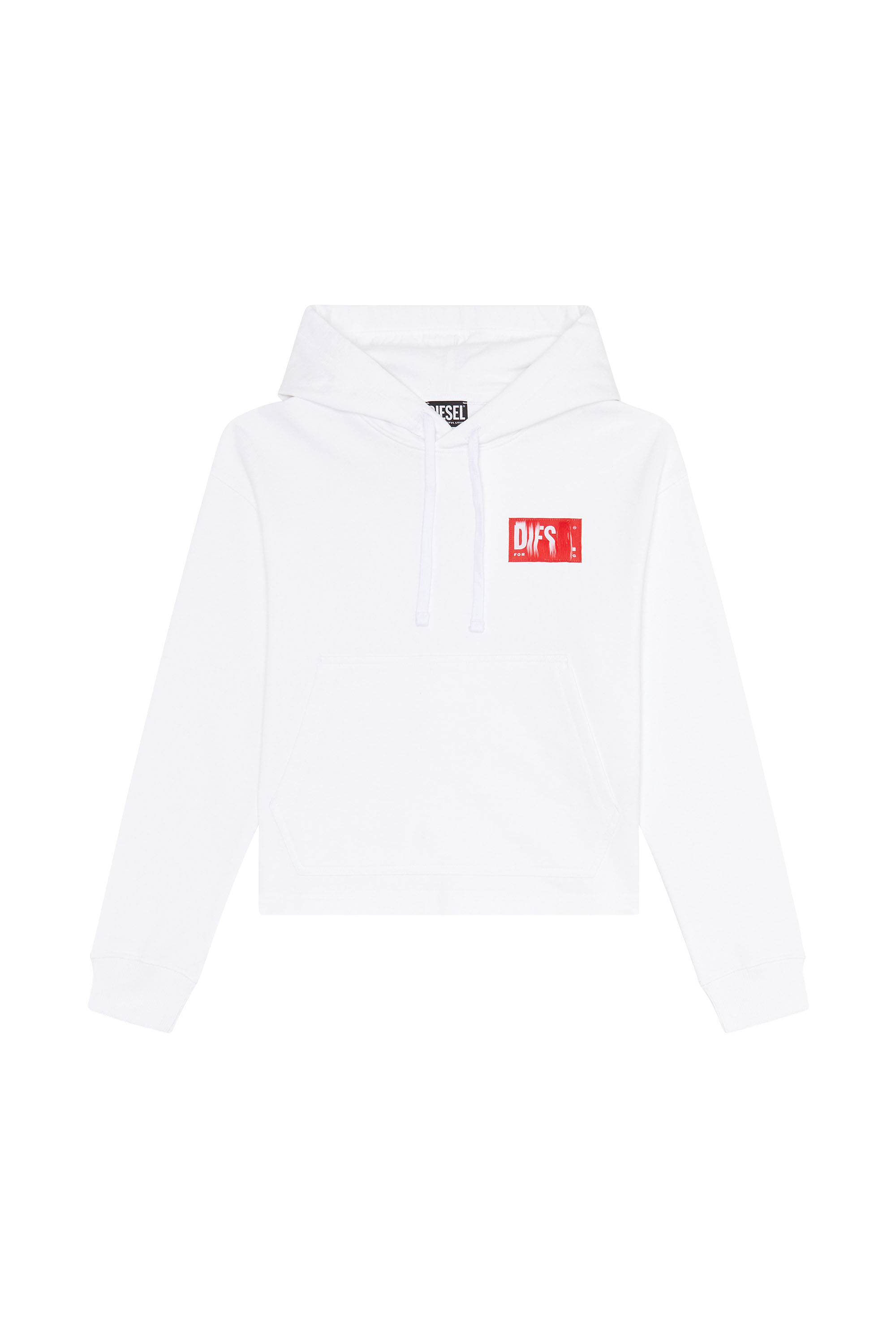 Diesel white hoodie sale