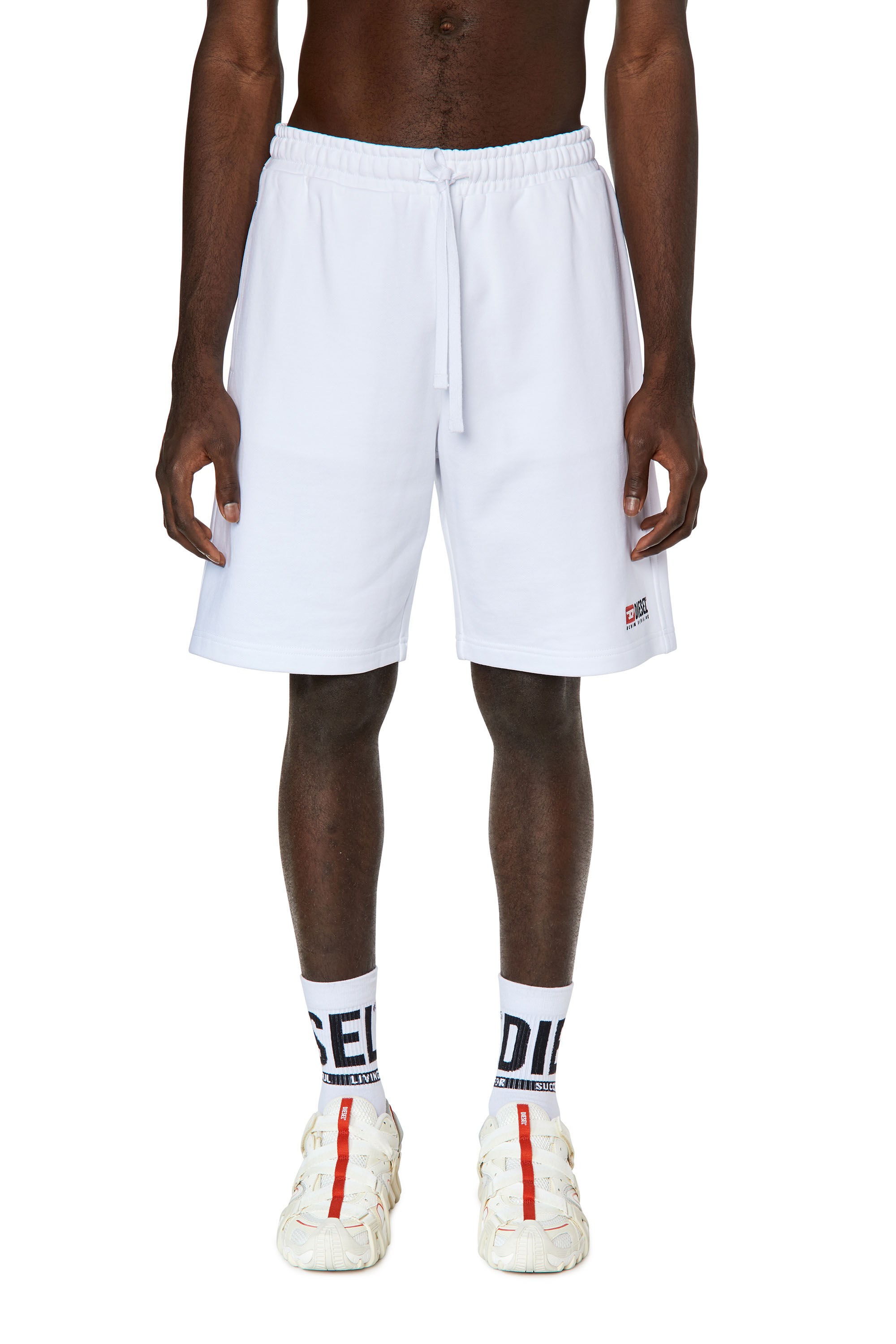 Diesel white shorts sale