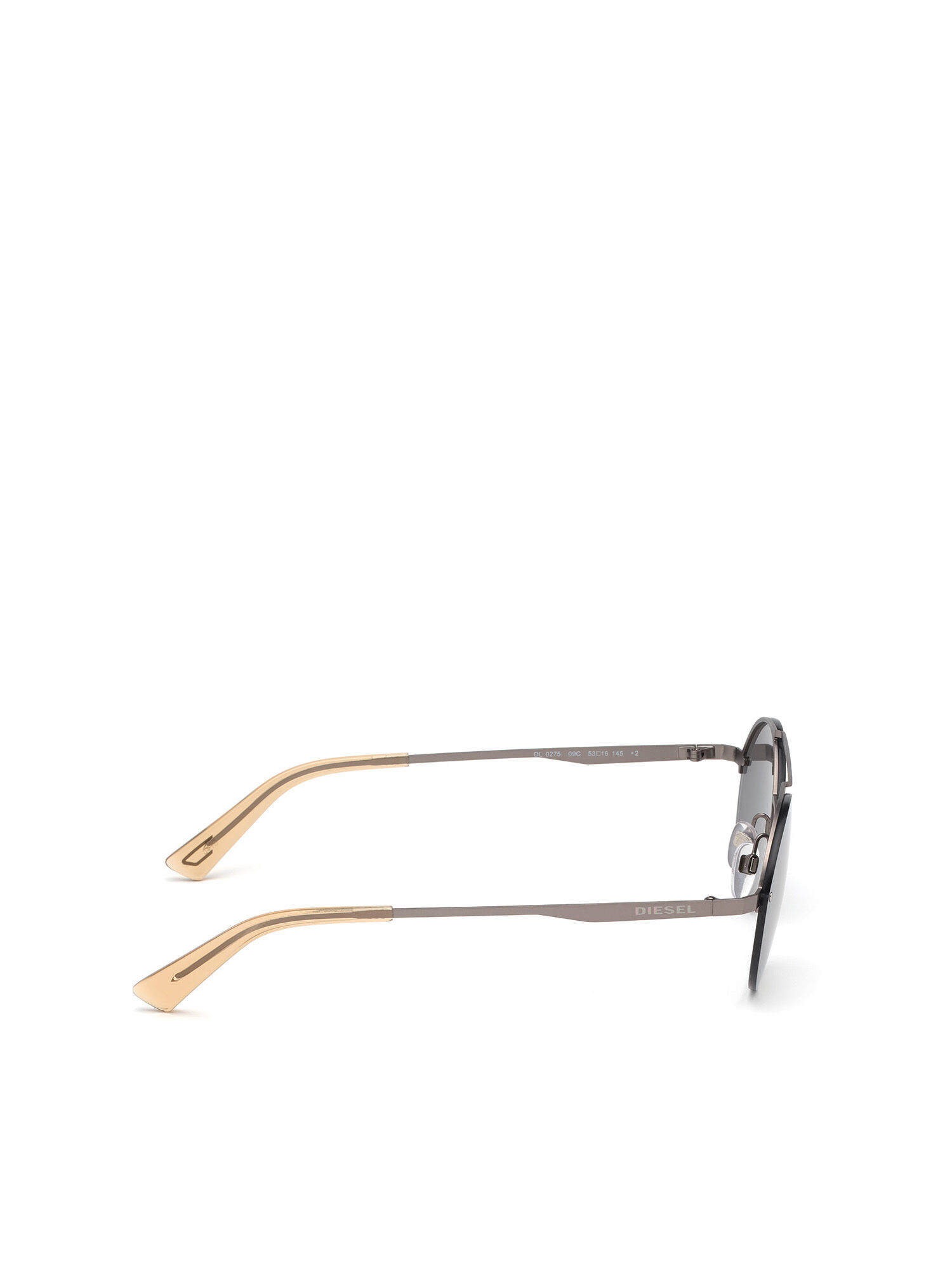 Diesel - DL0275, Unisex's Rounded sunglasses in acetate in Silver - 7