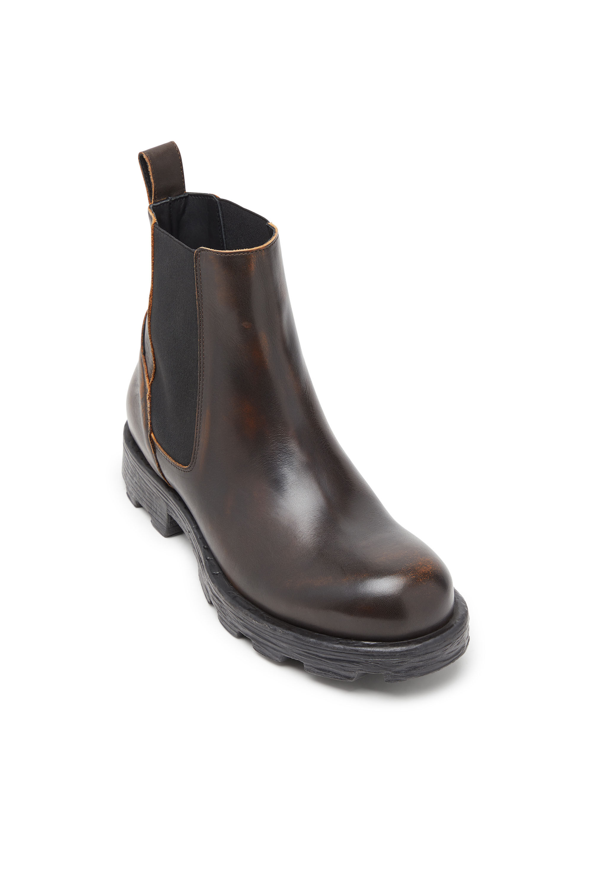 DIESEL D-HAMMER LCH サイドゴア チェルシーブーツ26.5cm Men's D-Hammer-Chelsea boots in brushed leather | Brown | Diesel