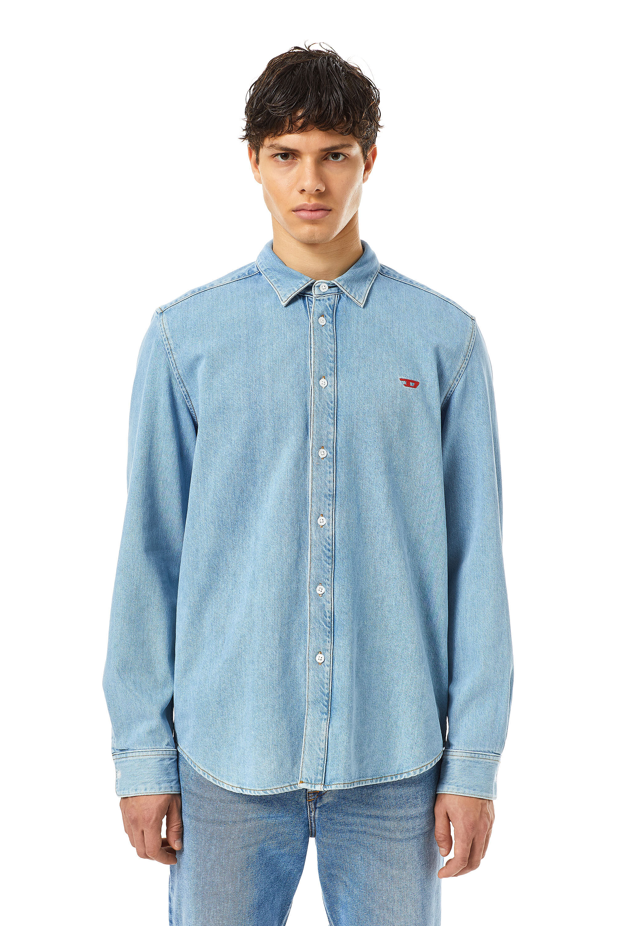 diesel blue shirt