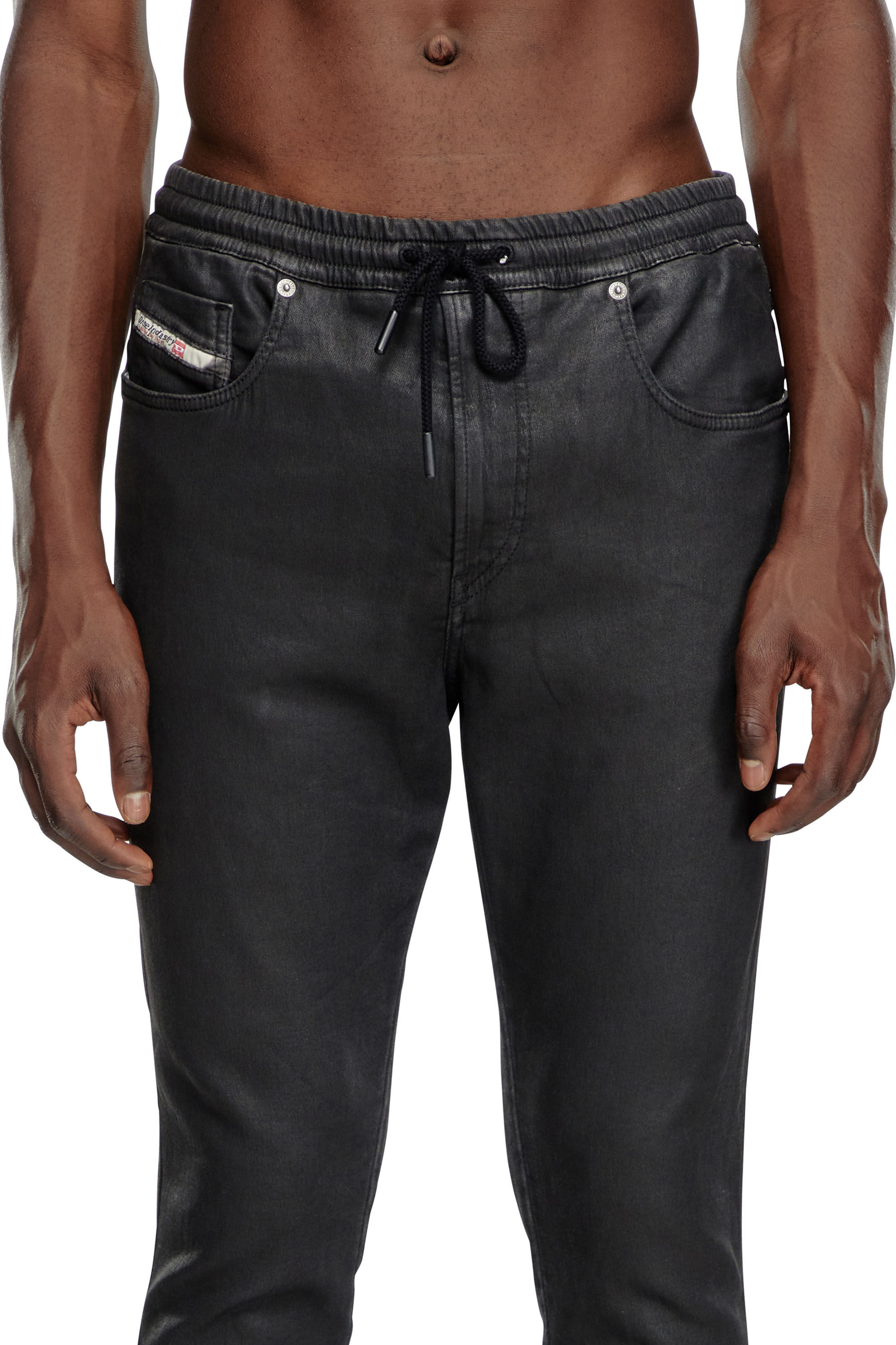 Men's Slim Jeans | Black/Dark grey | Diesel 2060 D-Strukt Joggjeans®
