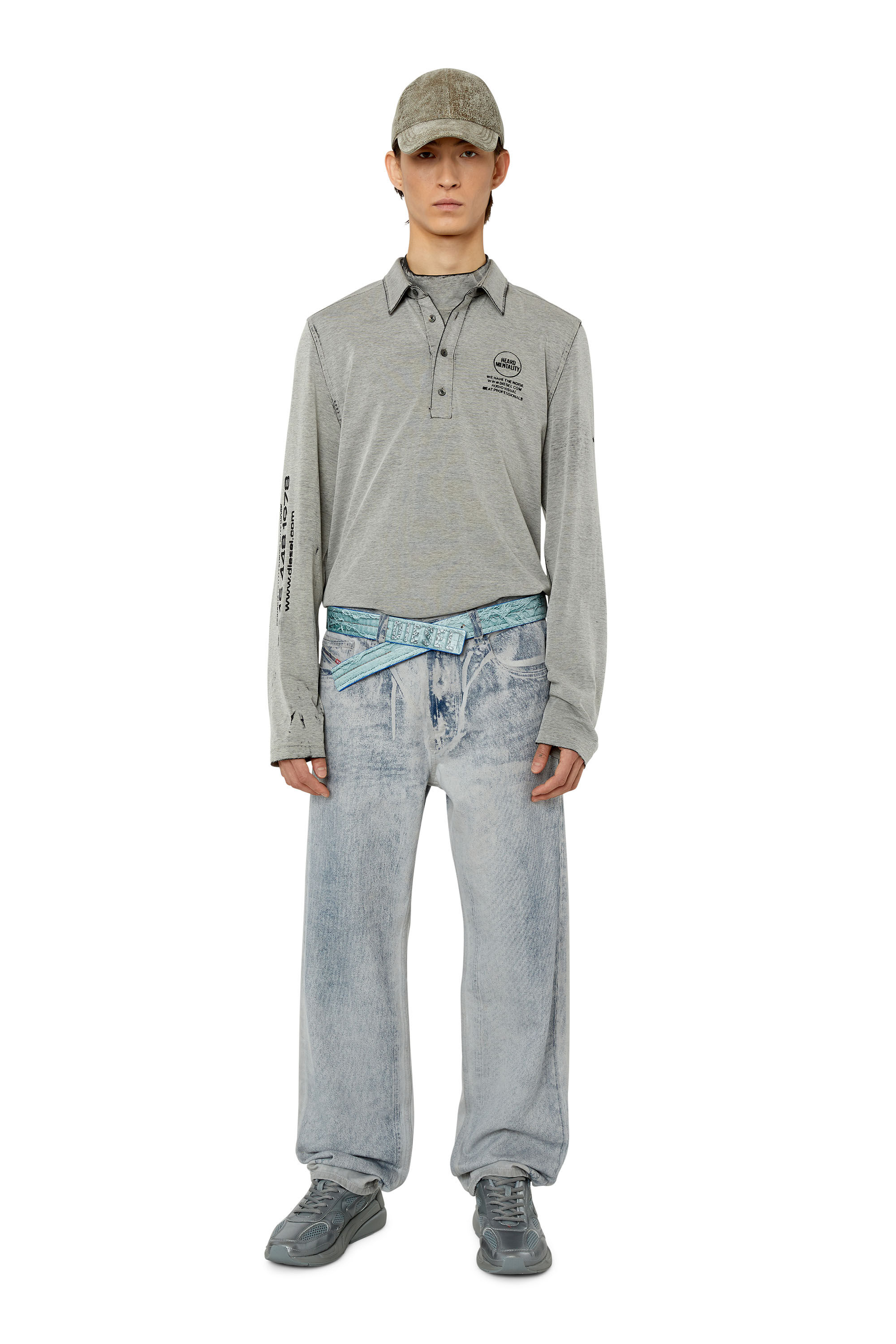 Diesel - 2010 D-Macs 09F23 Straight Jeans, Light Grey - Image 1
