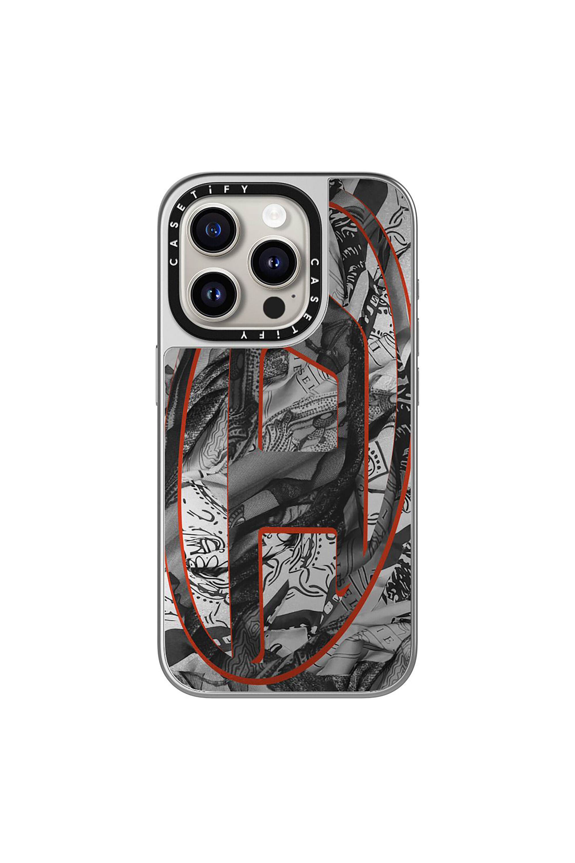 iPhoneアクセサリー DIESEL + CASETiFY iPhone15 Pro Women's Magsafe Bandana Case iPhone 15 Pro | Multicolor | Diesel
