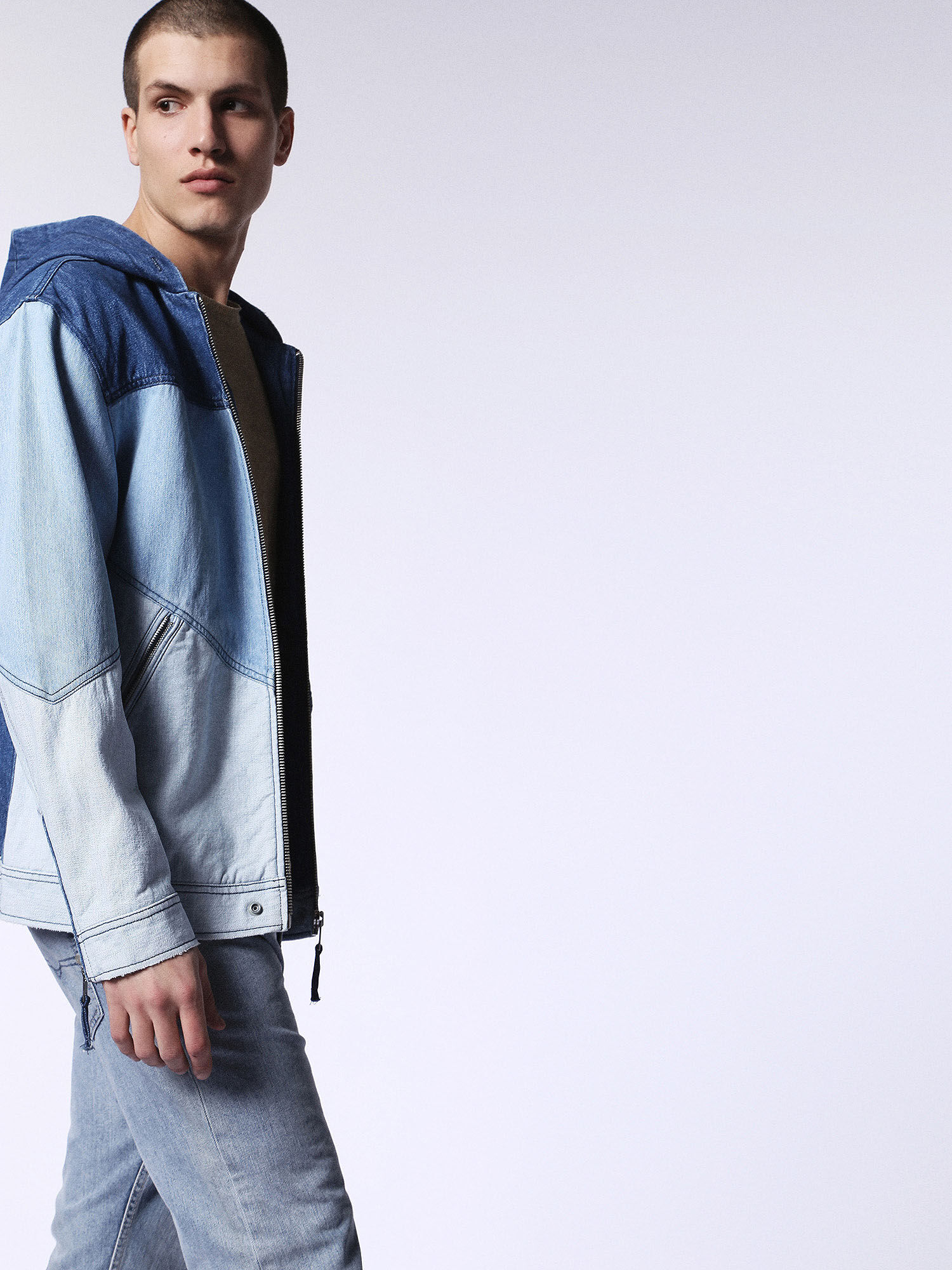 00SX250PAPG Jackets Man D-OLAF by Diesel Blue jeans 00SX250PAPG Jackets Man D-OLAF by Diesel Blue jeans