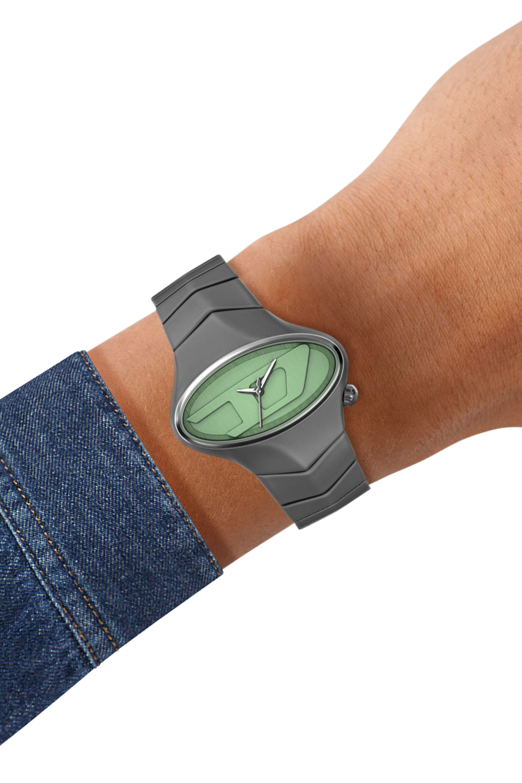 Diesel - DZ2241 WATCH, Man's D-Rush gunmetal stainless steel watch in Dark grey - 7