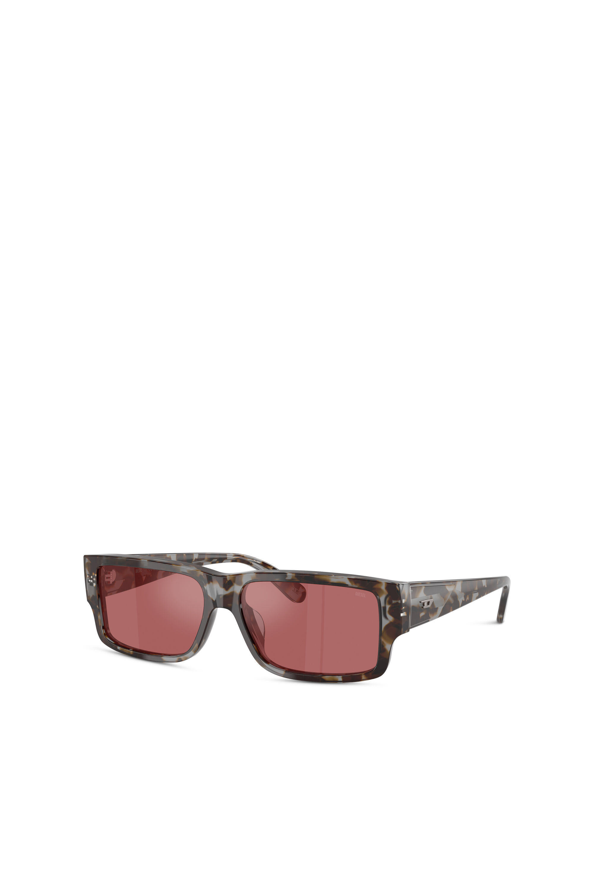 Diesel - 0DL2003, Man's Rectangle sunglasses in Red - 4