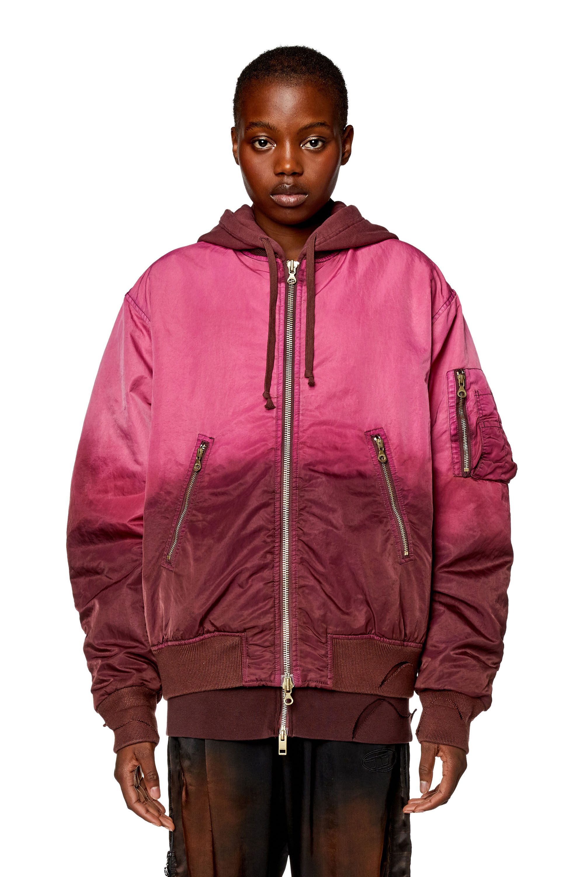 Women s Jacket in d grad nylon satin G KAMILA Diesel