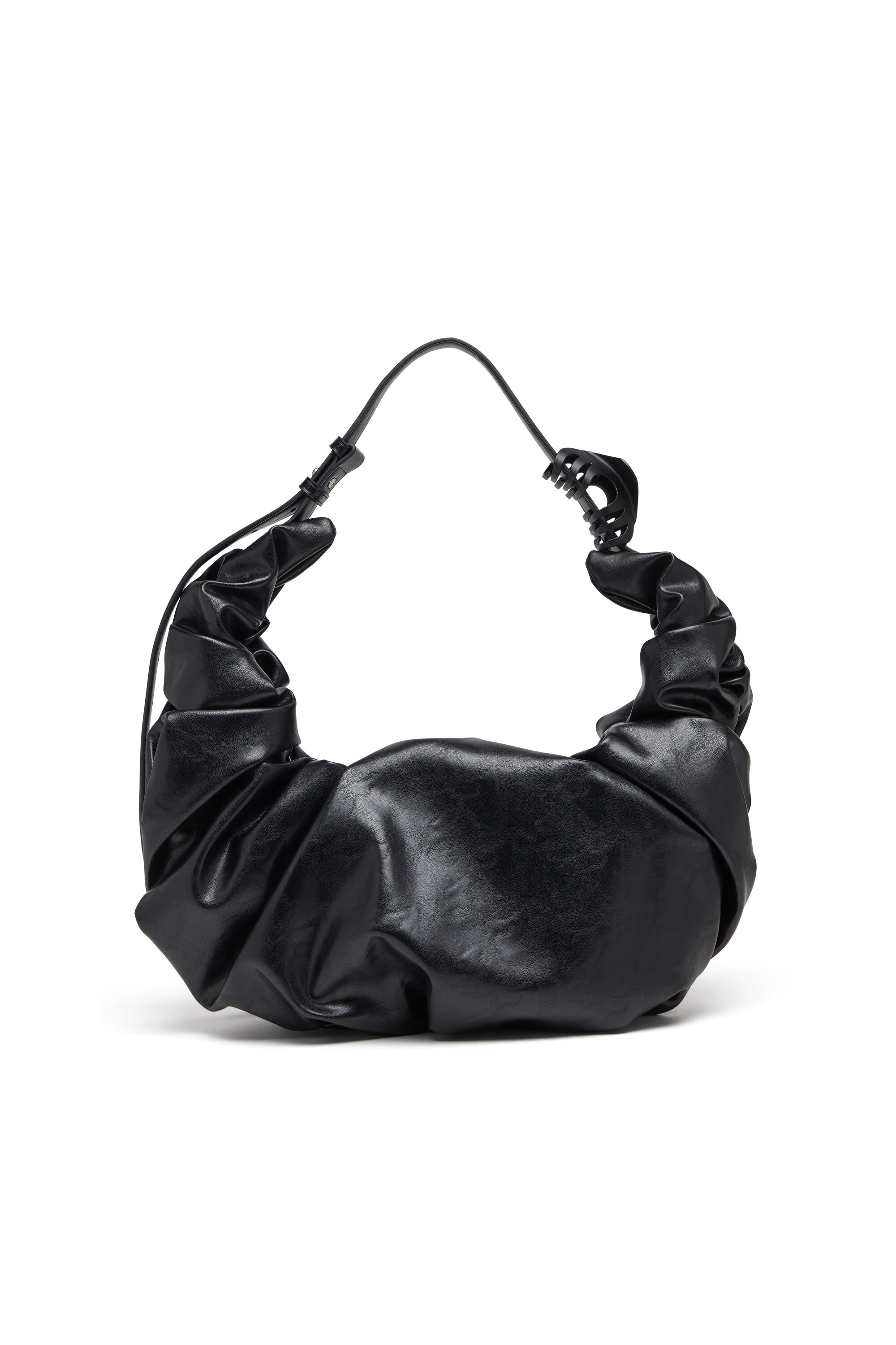 Women's Grab-D-Large scrunched hobo bag | Black | Diesel {{Country}} Women's Grab-D-Large scrunched hobo bag | Black | Diesel {{Country}}