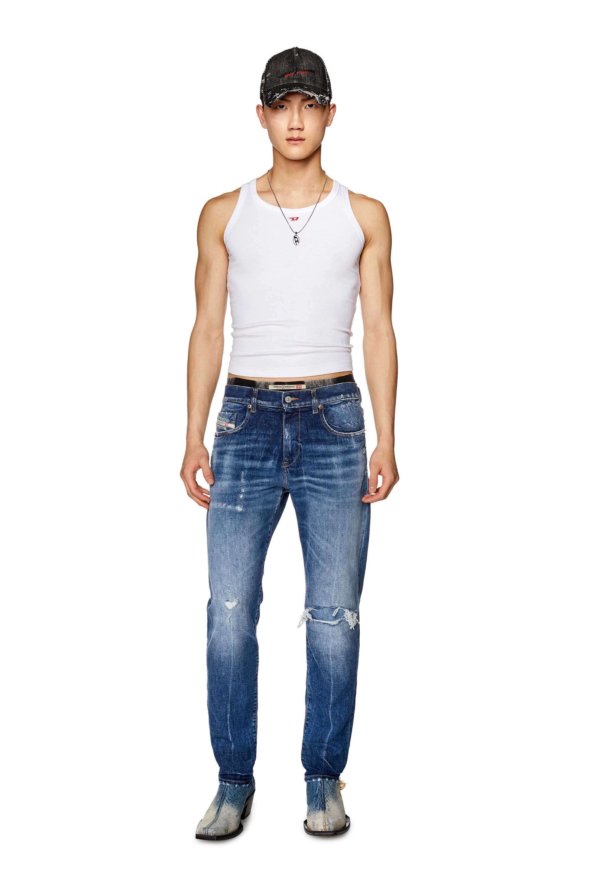 Diesel - Slim Jeans 2019 D-Strukt 09G15, Medium blue - Image 1