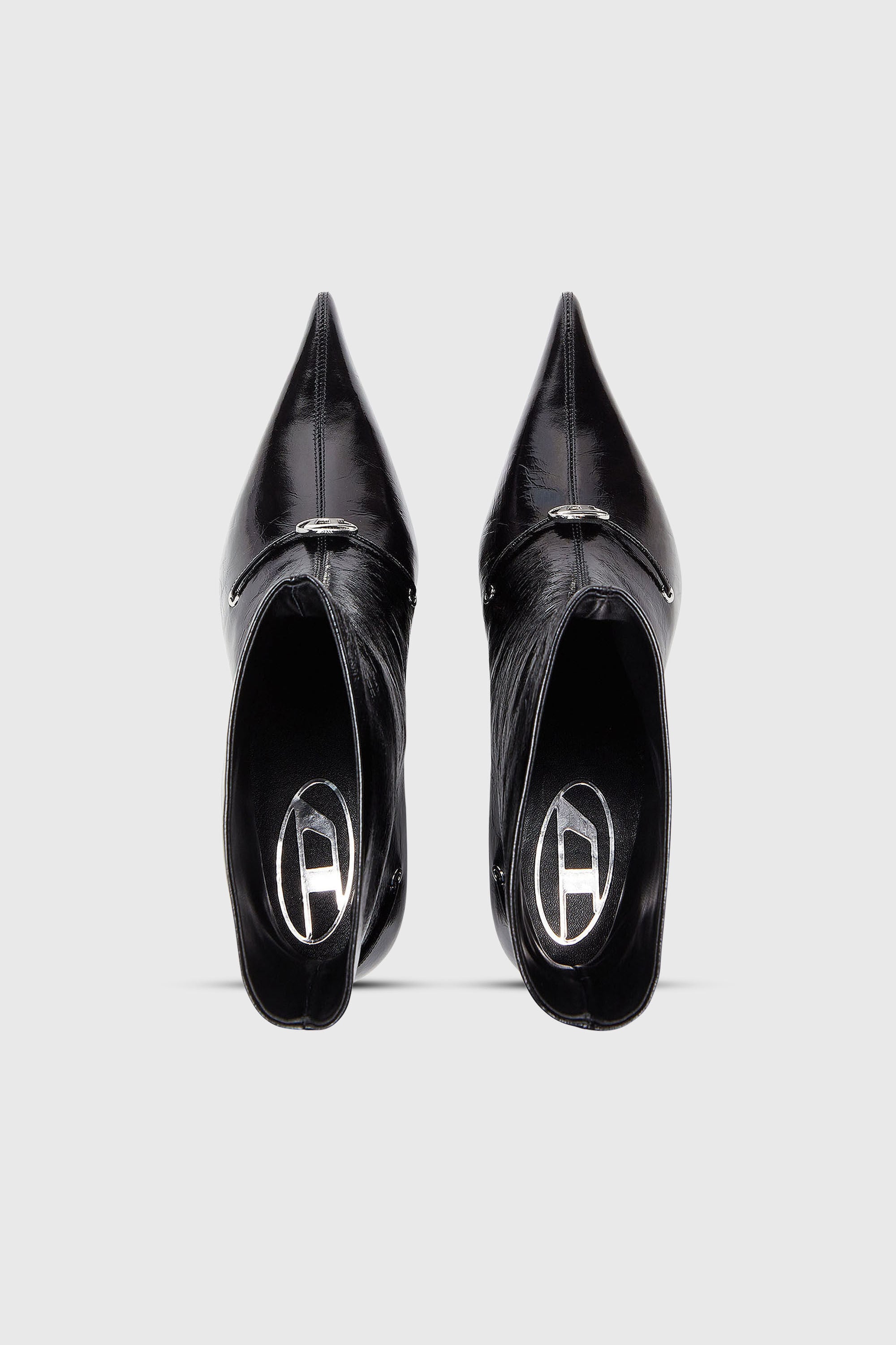 Diesel - D-JEWELS  40 TUBE, Woman's D-Jewels - Ankle boots in naplak leather in Black - 5