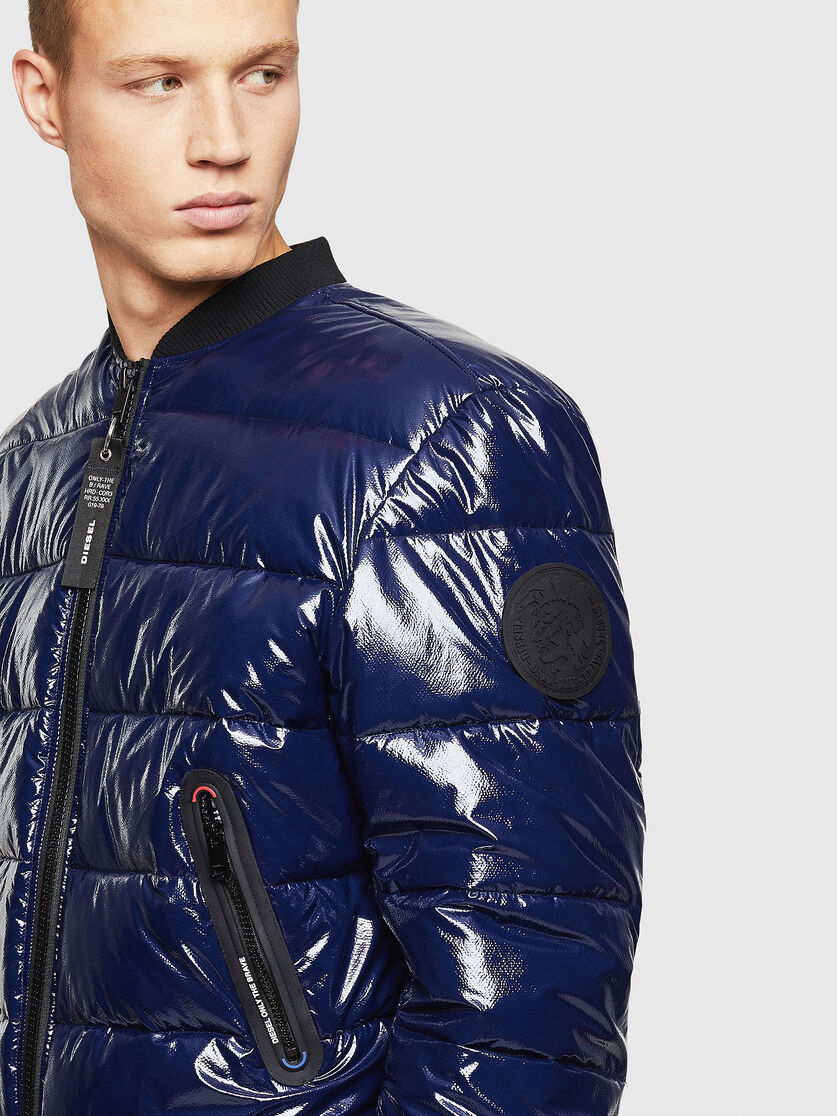W-ON Men: Padded bomber jacket in coated nylon | Diesel