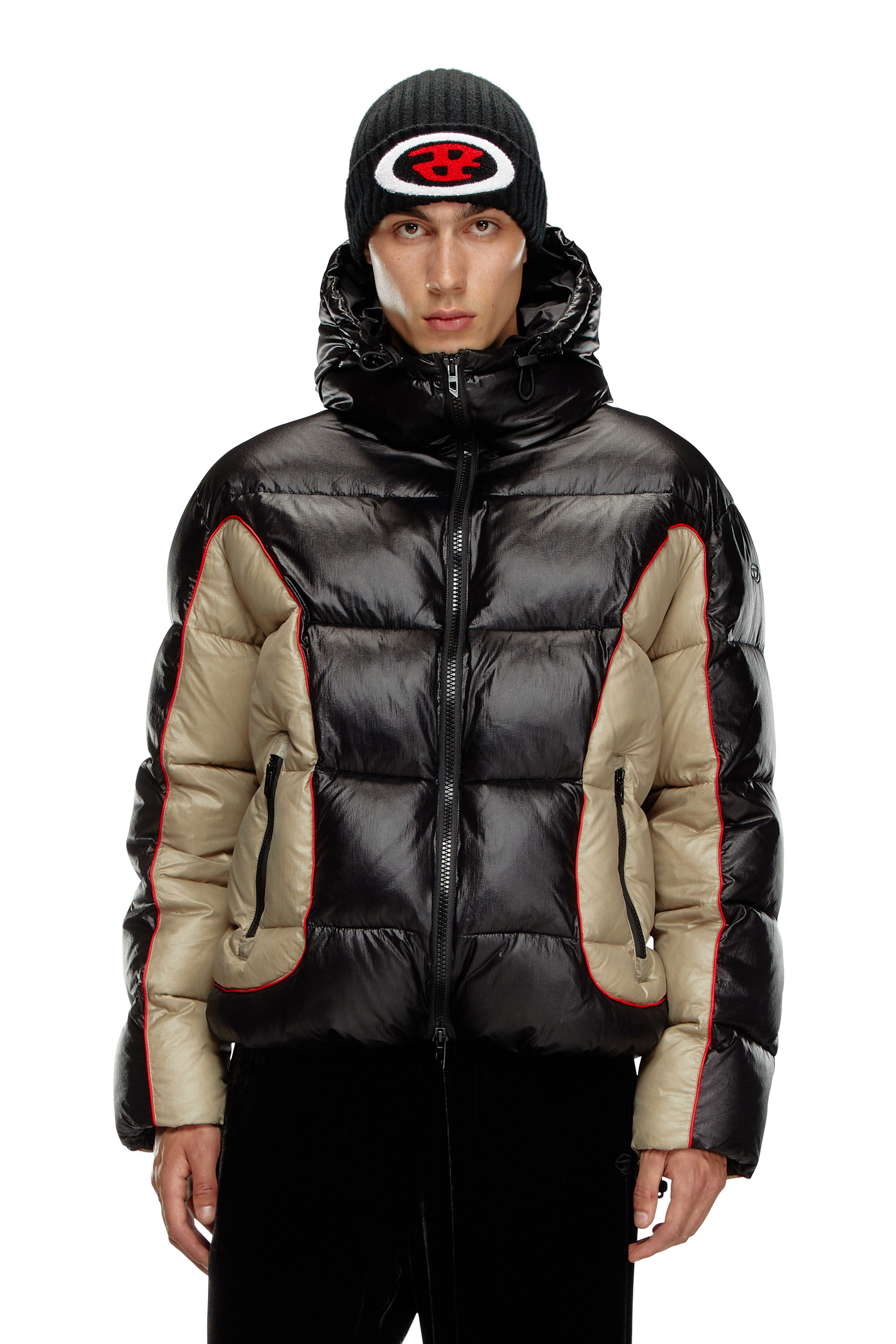 Shiny hooded puffer coat new arrivals