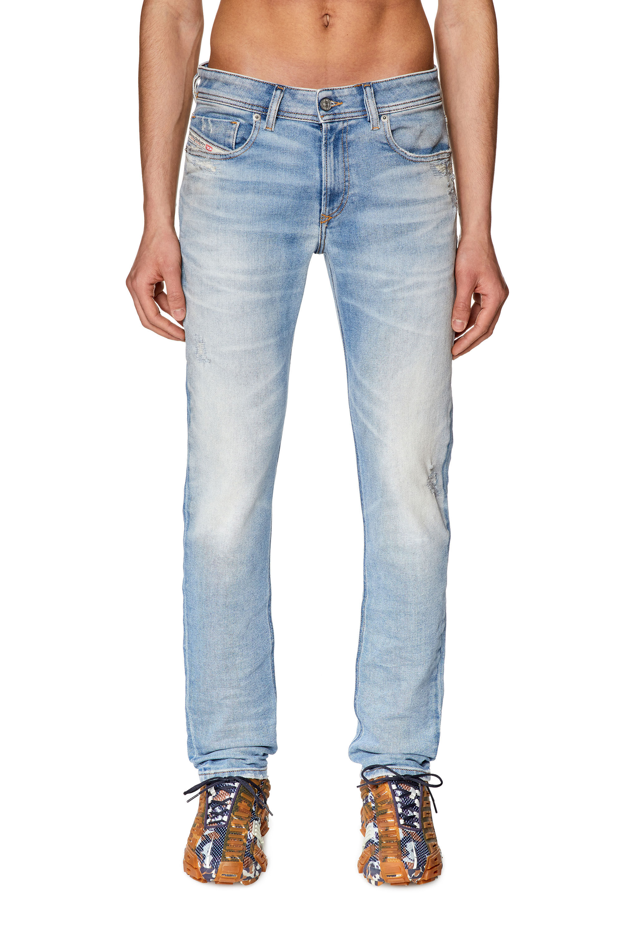 Diesel - Skinny Jeans 1979 Sleenker 09G39, Light Blue - Image 3