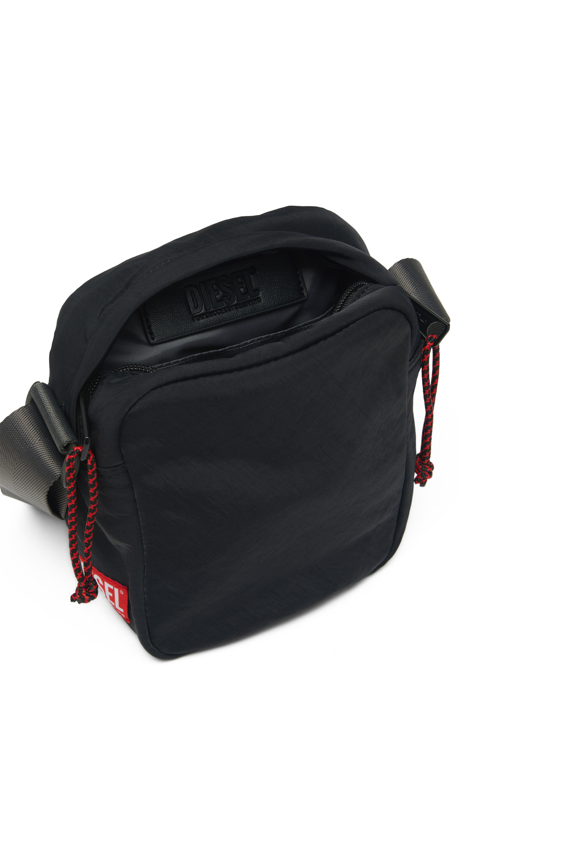 RAVE CROSSBODY X Crossbody bag in washed recycled fabric Diesel