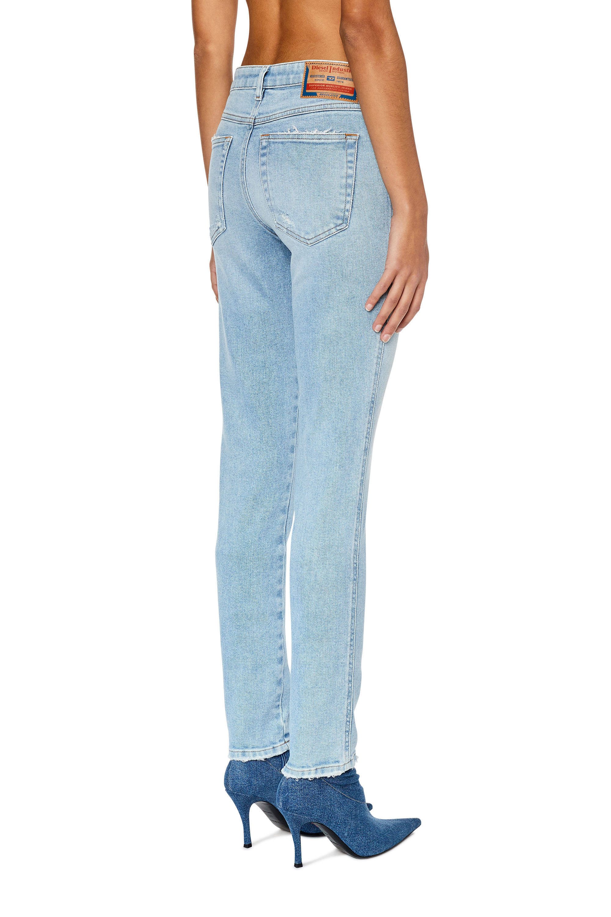 Diesel - Skinny Jeans 2015 Babhila 09E90, Light Blue - Image 4