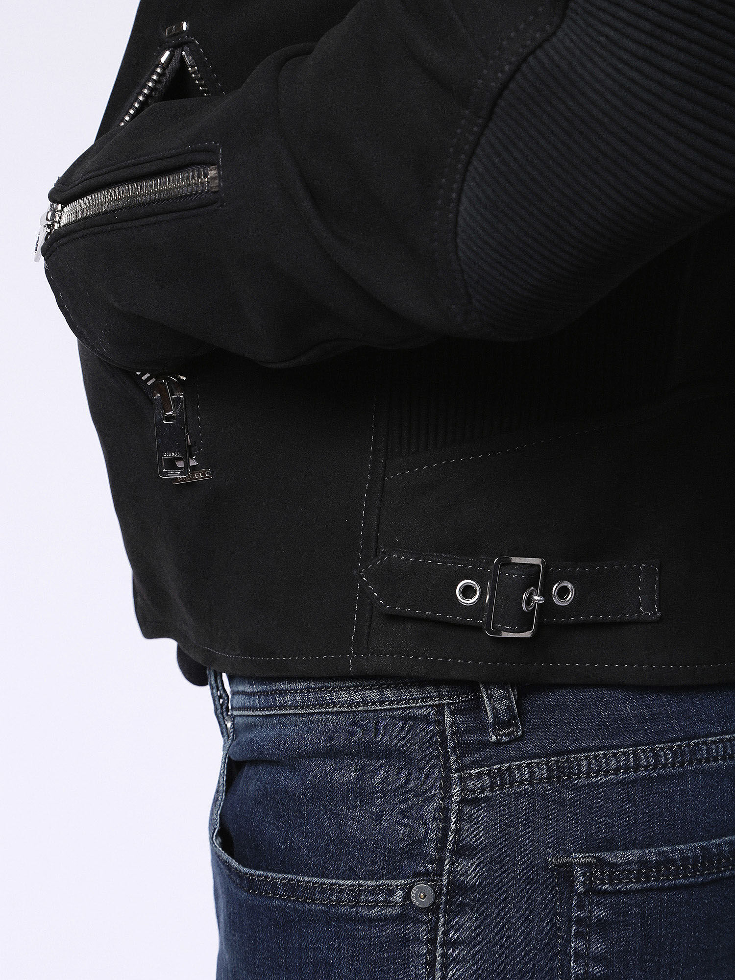 00SVIV0QAPA Leather jackets Man L-MACKSON by Diesel Black 00SVIV0QAPA Leather jackets Man L-MACKSON by Diesel Black