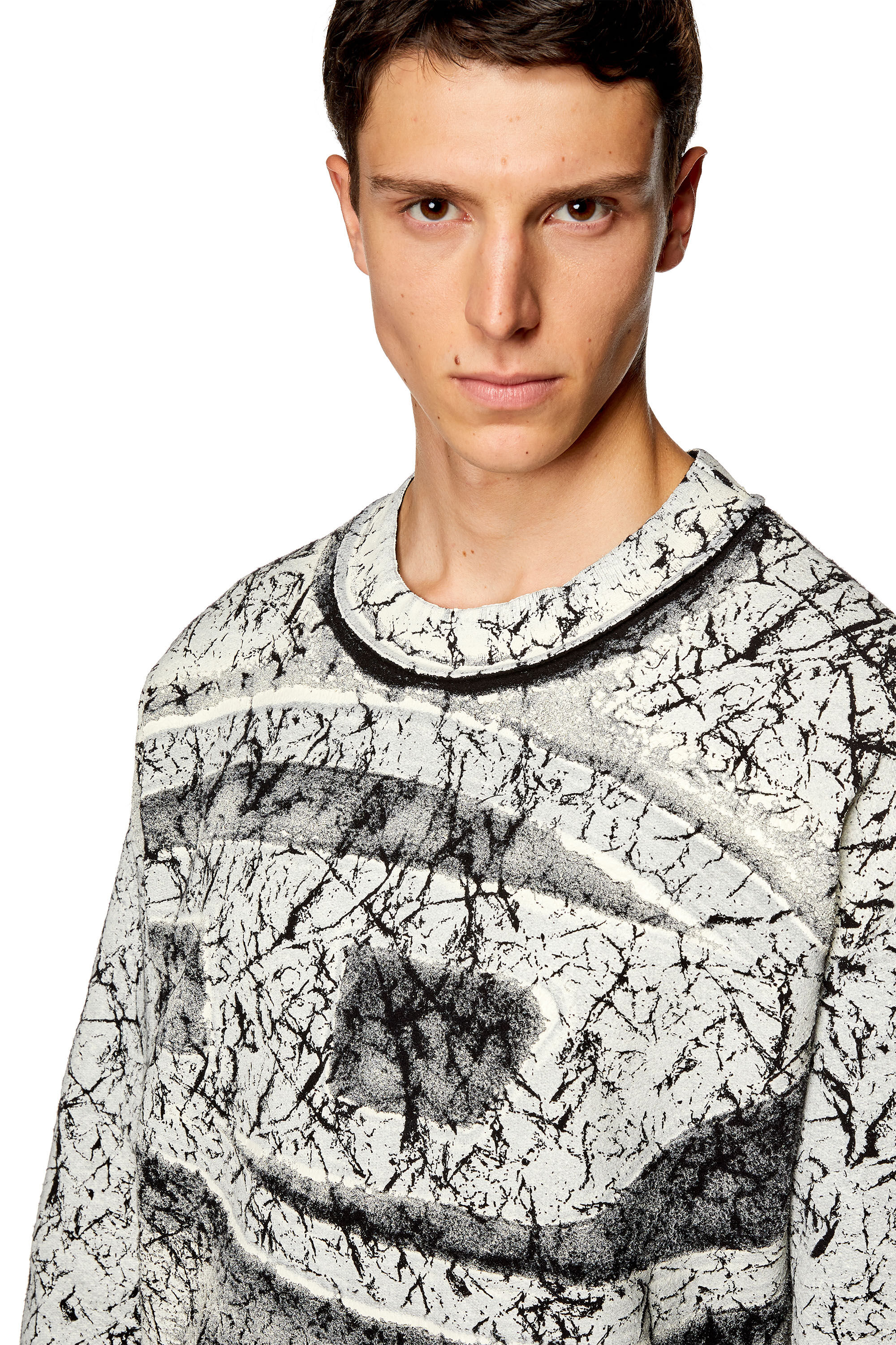 Men s Sweatshirt with cracked coating S MACOVAL Diesel