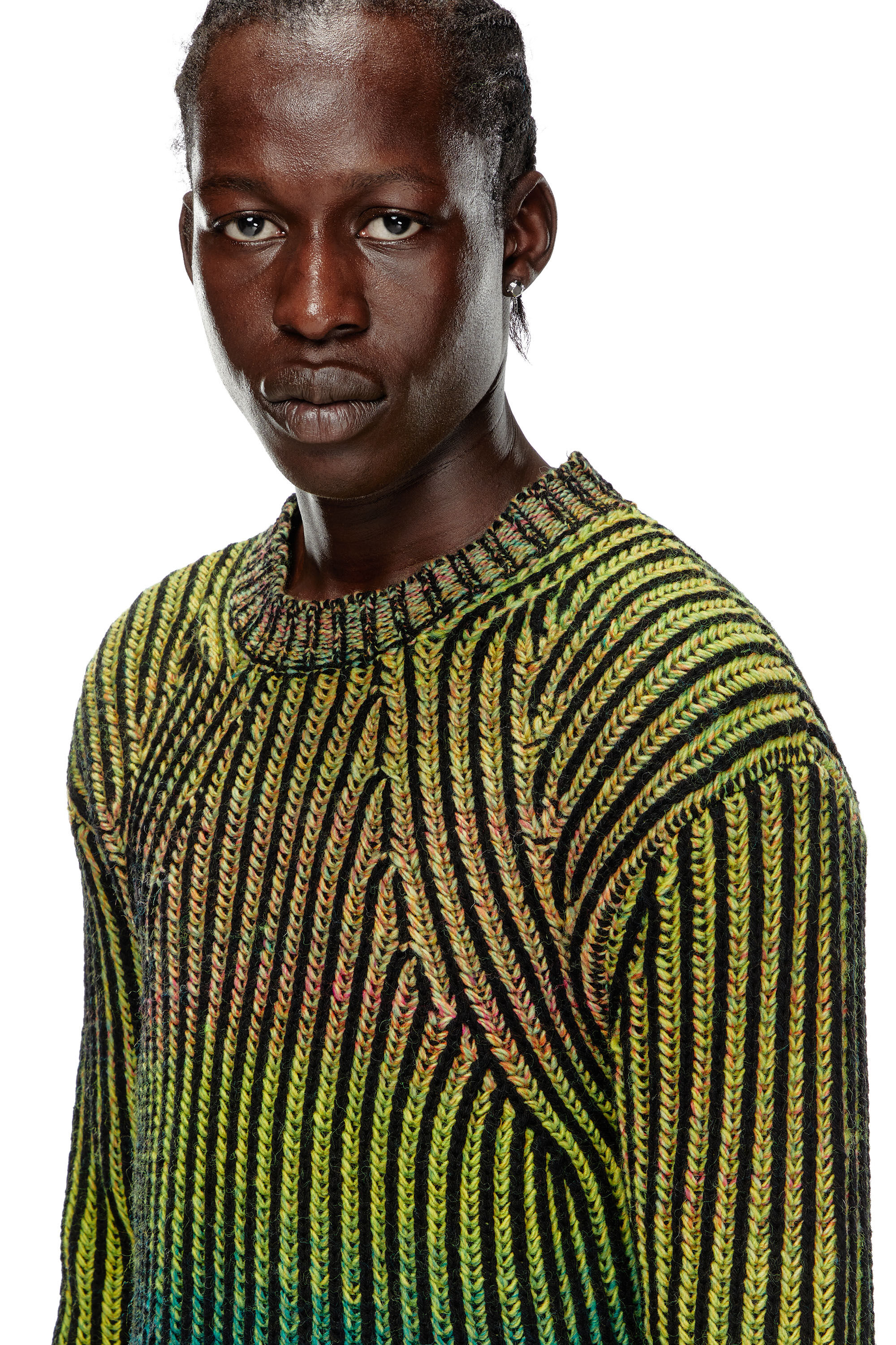 Ribbed striped sweater store