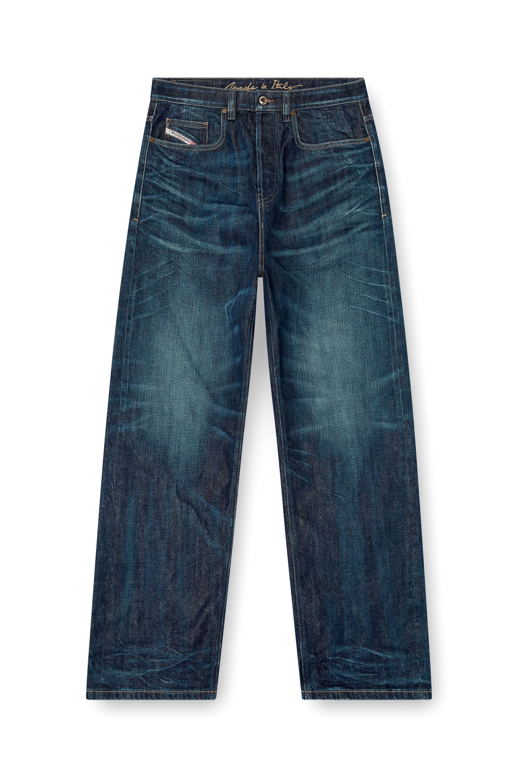 Men's Relaxed Jeans | Low Waist 2001 D-MacroDark Blue | Diesel